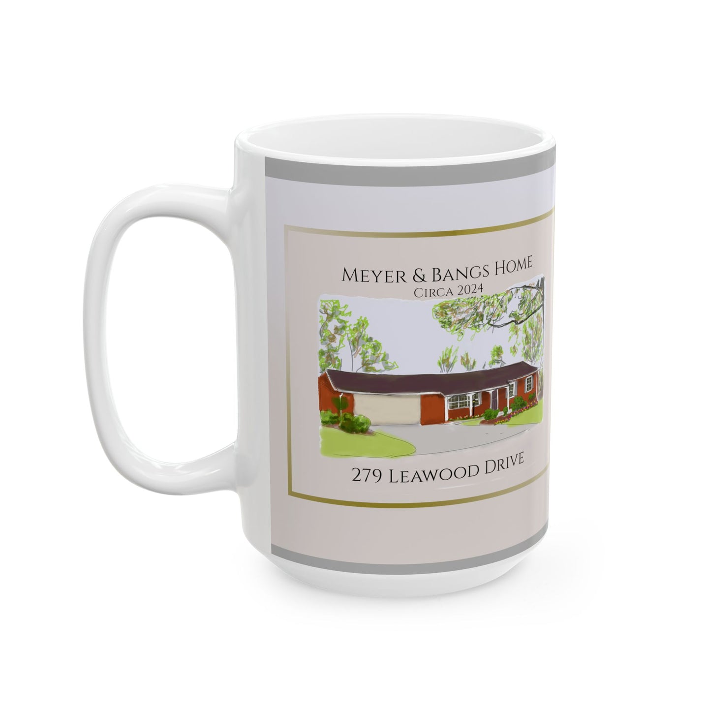 Custom Home Address - Ceramic Mug, (11oz, 15oz)