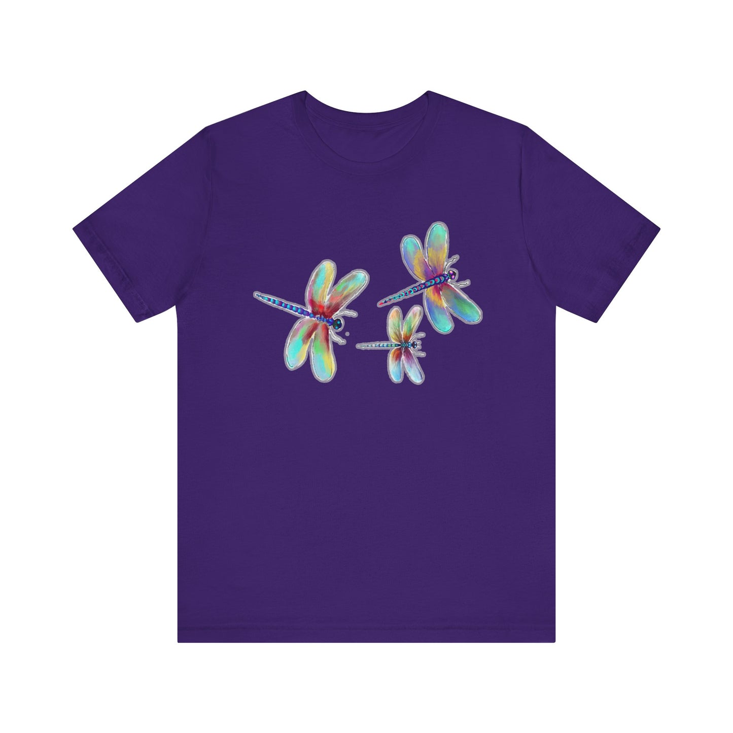 Colorful Dragonflies Unisex Tee - Vibrant Artwork for Nature Lovers