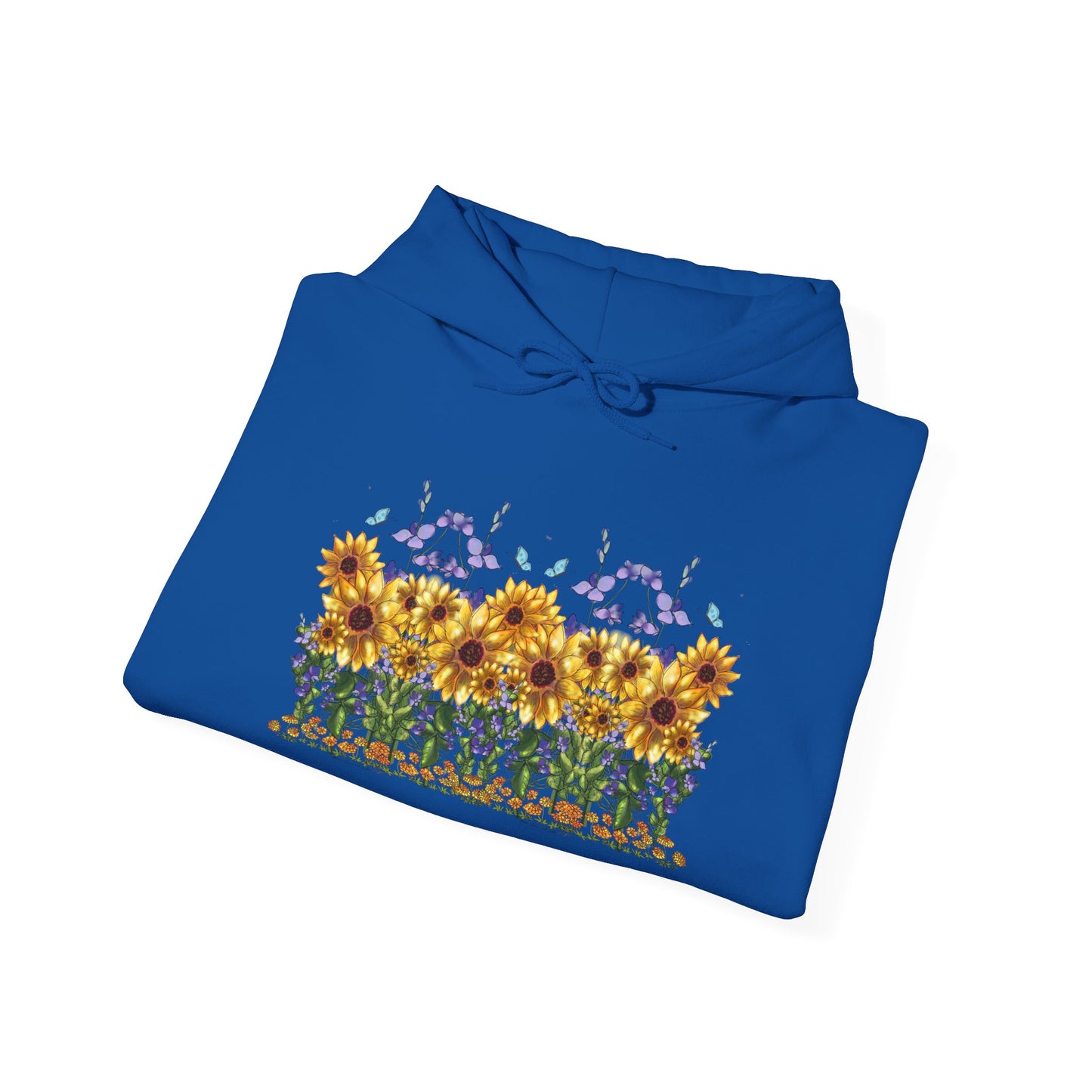 Floral Sunflower Hoodie - Spring Style, Cozy Sweatshirt, Unisex Gift, Nature Lover's Apparel, Perfect for Festivals, Warmth and Comfort