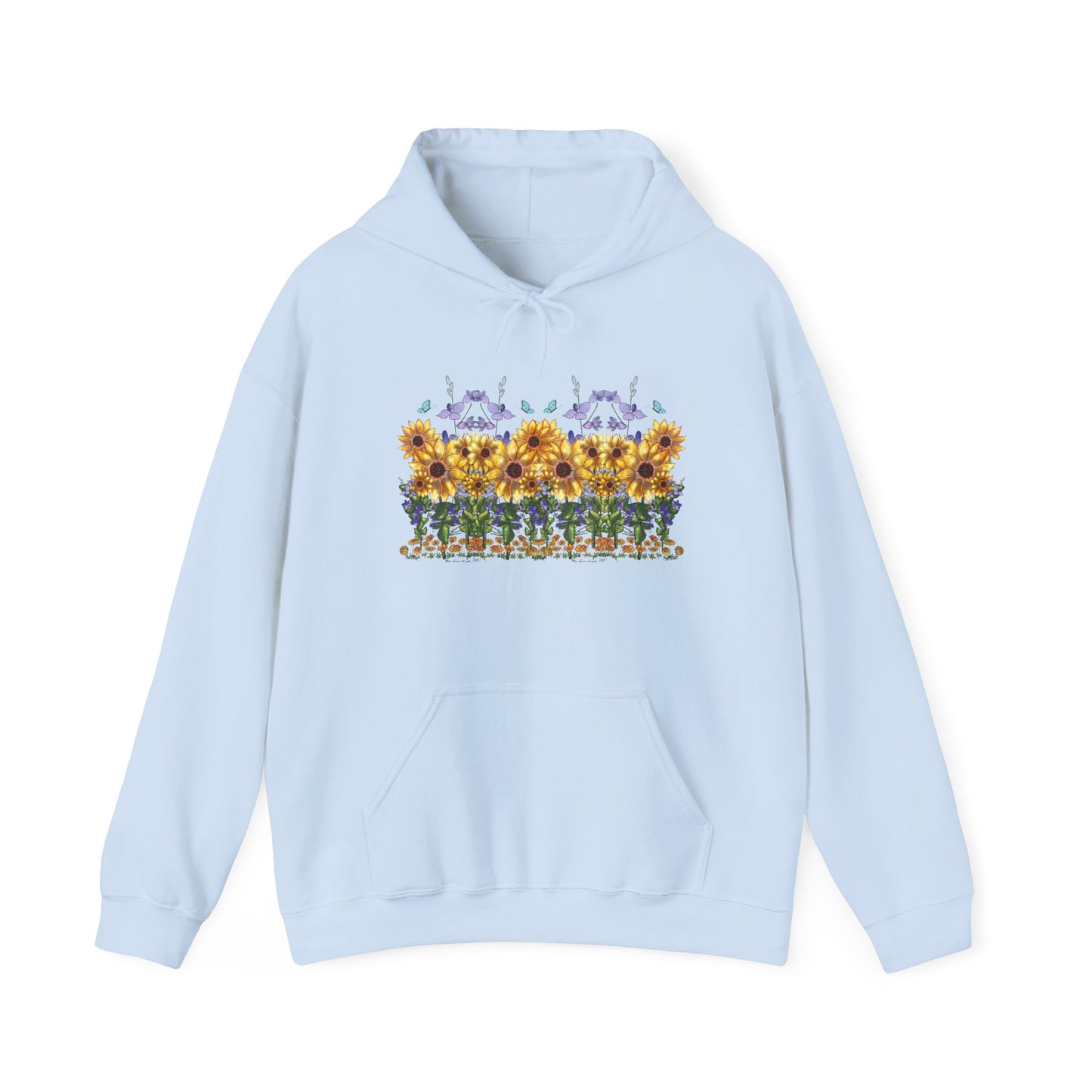 Floral Sunflower Hoodie - Spring Style, Cozy Sweatshirt, Unisex Gift, Nature Lover's Apparel, Perfect for Festivals, Warmth and Comfort