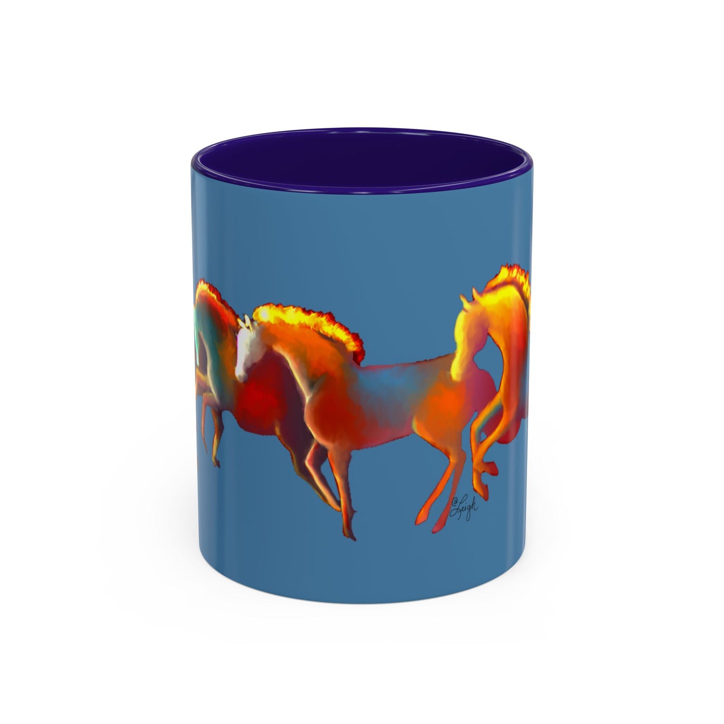 Dawn Treaders of the Southwest Art Mug - Vibrant 11oz & 15oz Coffee Cup for Horse Lovers
