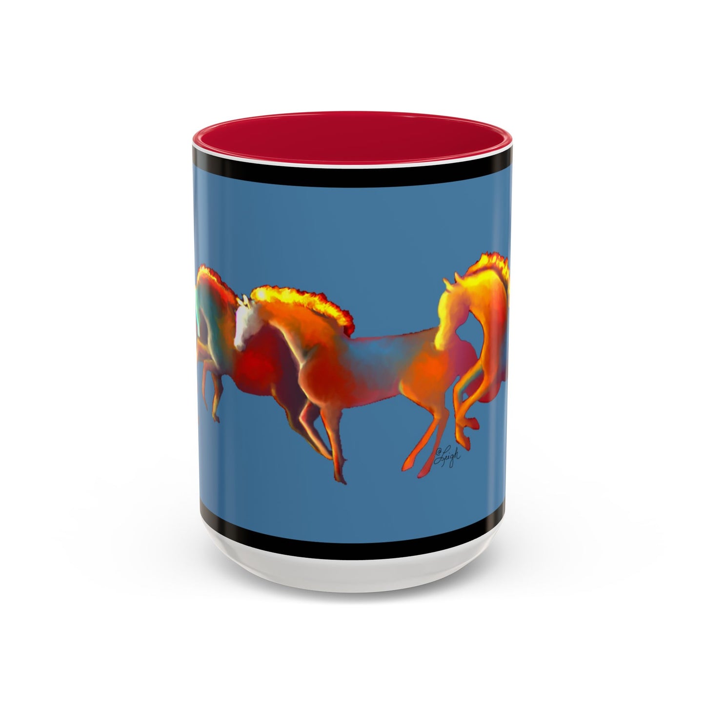 Dawn Treaders of the Southwest Art Mug - Vibrant 11oz & 15oz Coffee Cup for Horse Lovers