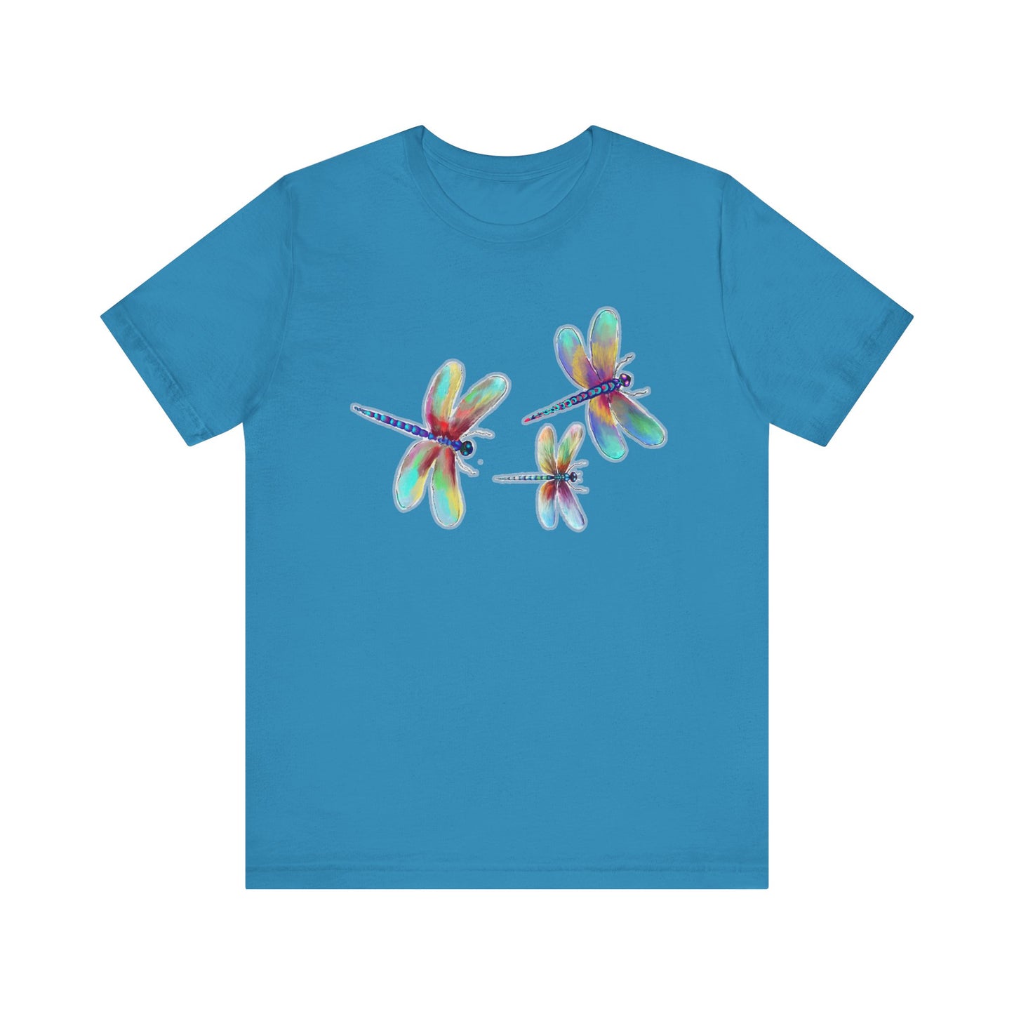 Colorful Dragonflies Unisex Tee - Vibrant Artwork for Nature Lovers