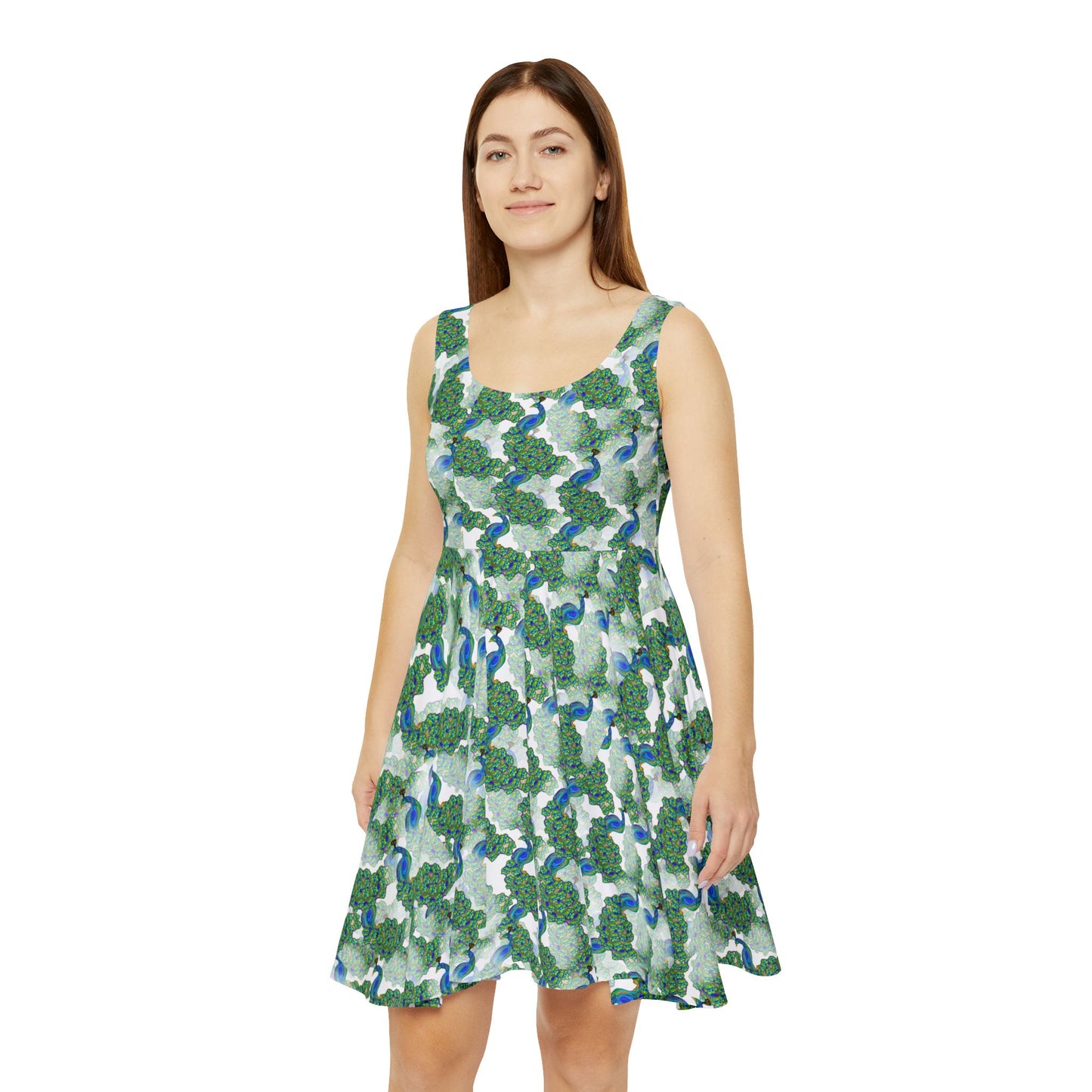 Bohemian Floral Women's Skater Dress | AOP, Summer Dress, Trendy Apparel, Casual Wear, Garden Party Outfit, Vibrant Print