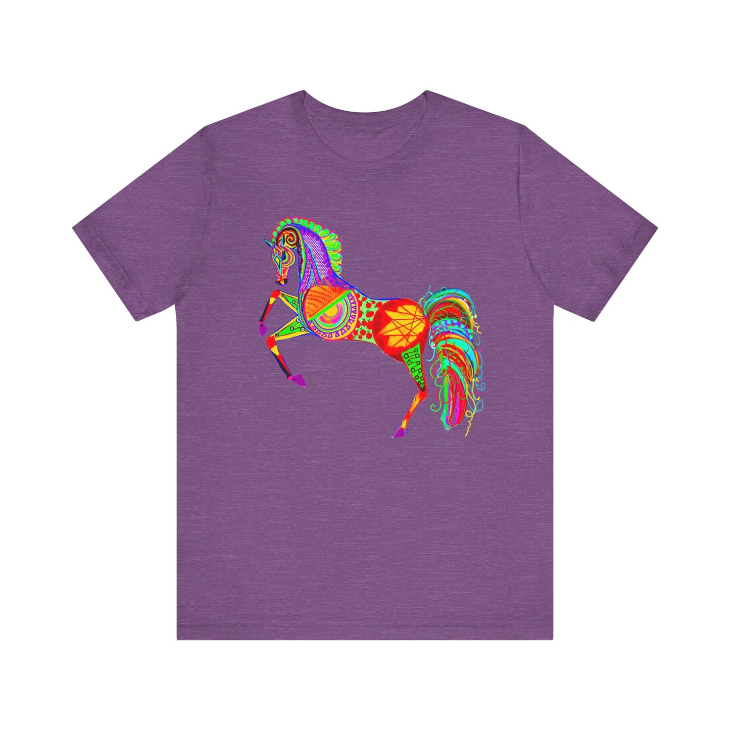 Colorful Horses of the Promise Unisex Tee - Vibrant Equine Artwork for Horse Lovers