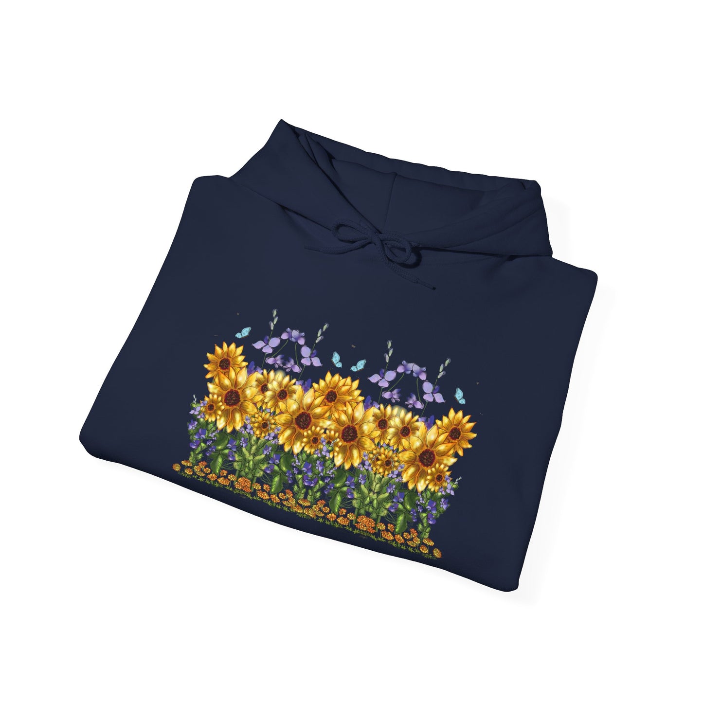 Floral Sunflower Hoodie - Spring Style, Cozy Sweatshirt, Unisex Gift, Nature Lover's Apparel, Perfect for Festivals, Warmth and Comfort