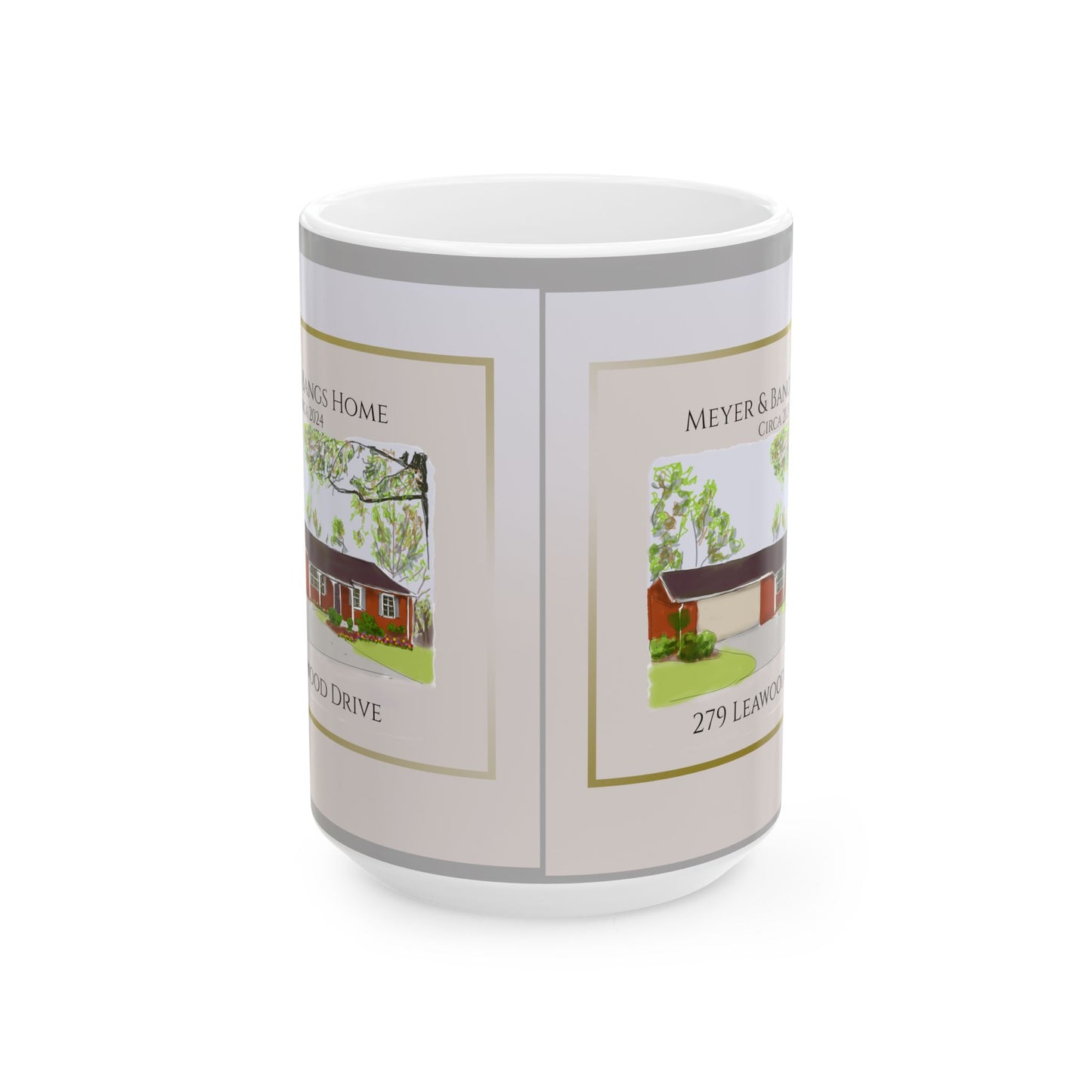 Custom Home Address - Ceramic Mug, (11oz, 15oz)