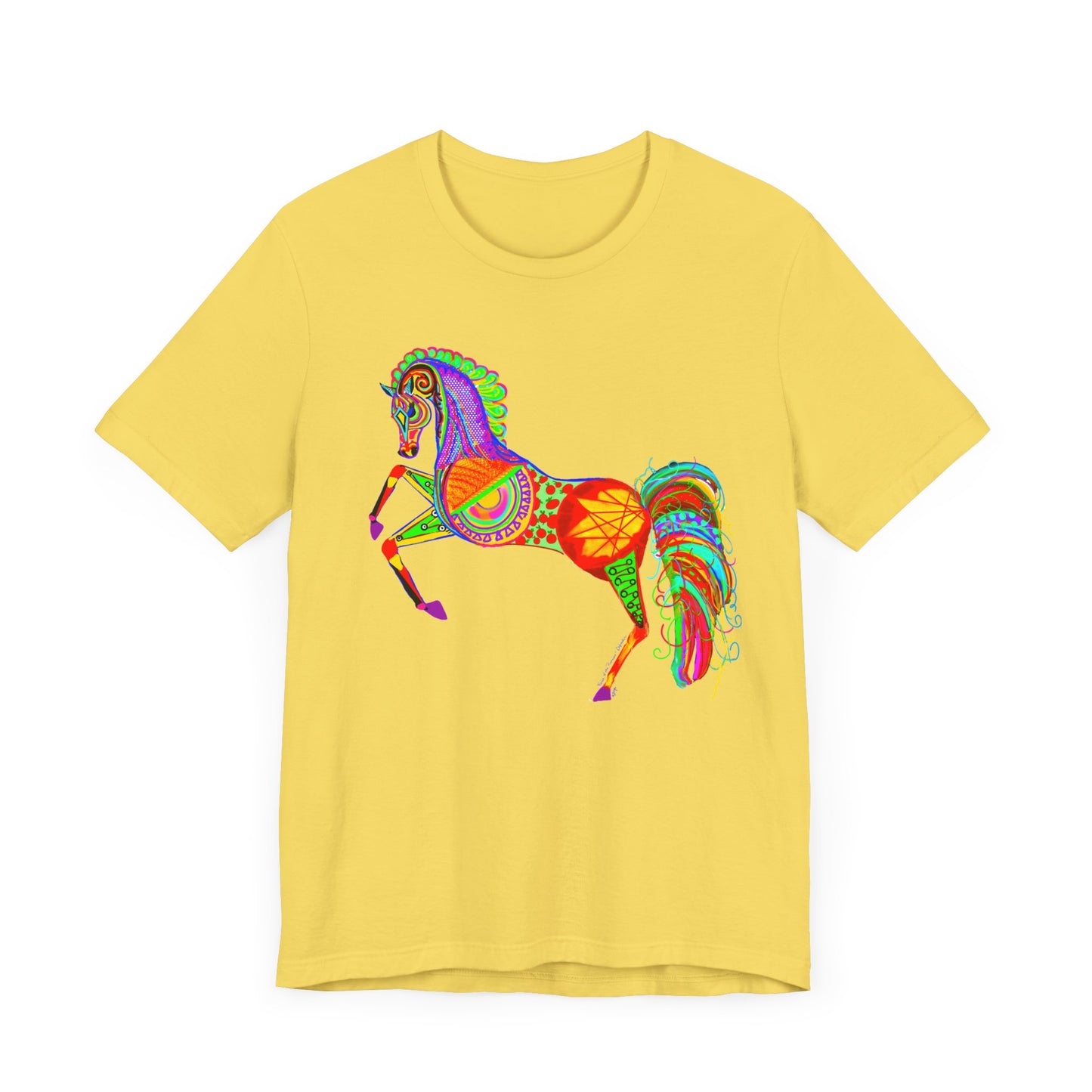 Colorful Horses of the Promise Unisex Tee - Vibrant Equine Artwork for Horse Lovers