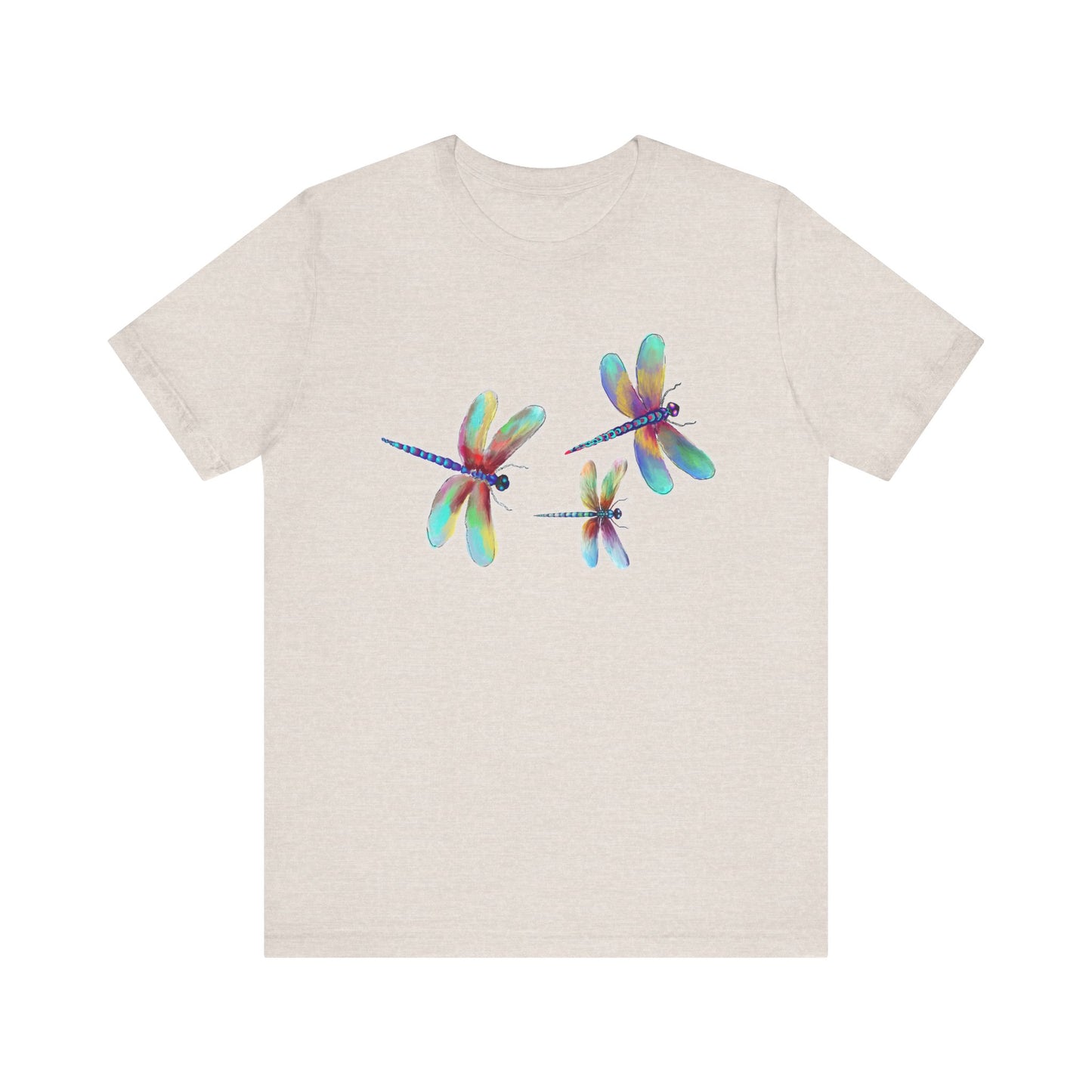 Colorful Dragonflies Unisex Tee - Vibrant Artwork for Nature Lovers