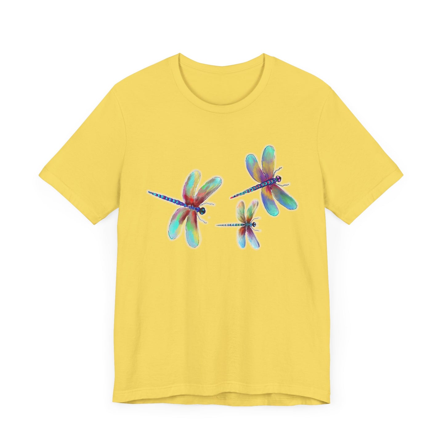 Colorful Dragonflies Unisex Tee - Vibrant Artwork for Nature Lovers
