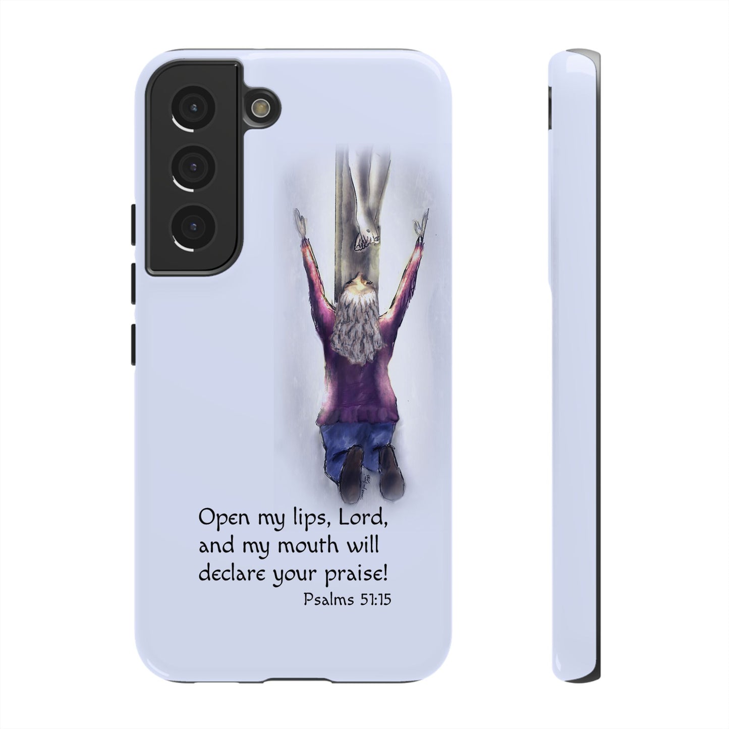 Only You, Jesus - Phone Case with Inspirational Design - Open My Lips, Lord, Christian Gift for Young Adults, Thoughtful Christian Decor, Scripture Phone Case