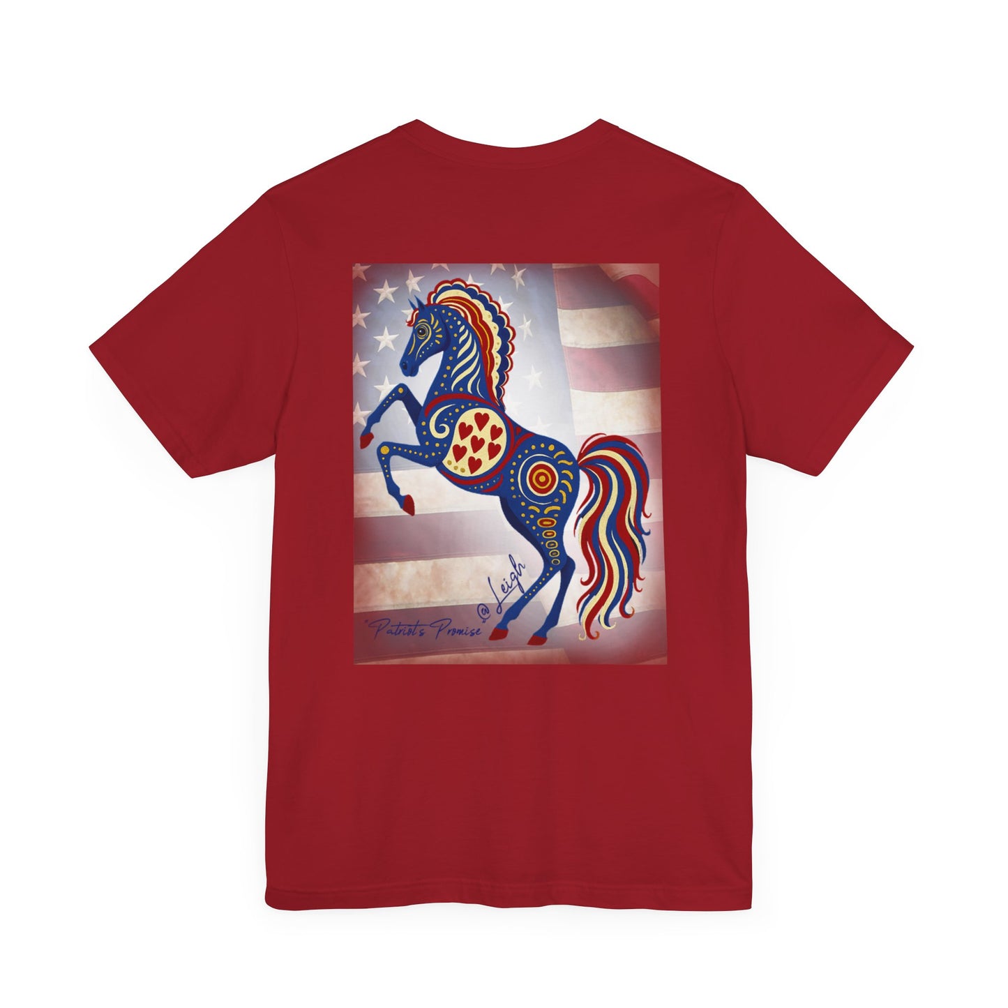 USA Patriot's Horse Tee, Unisex Equestrian Gift, Nature Lover Apparel, Vintage Style T-Shirt