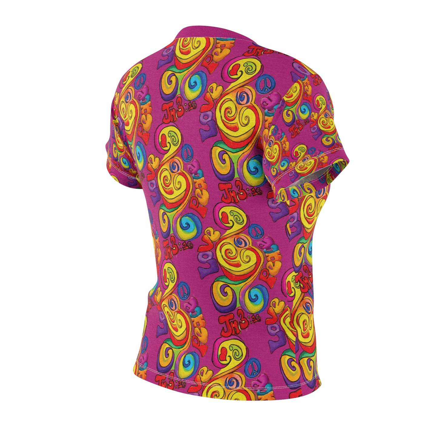 Peace & Love Women's Cut & Sew Tee (AOP)