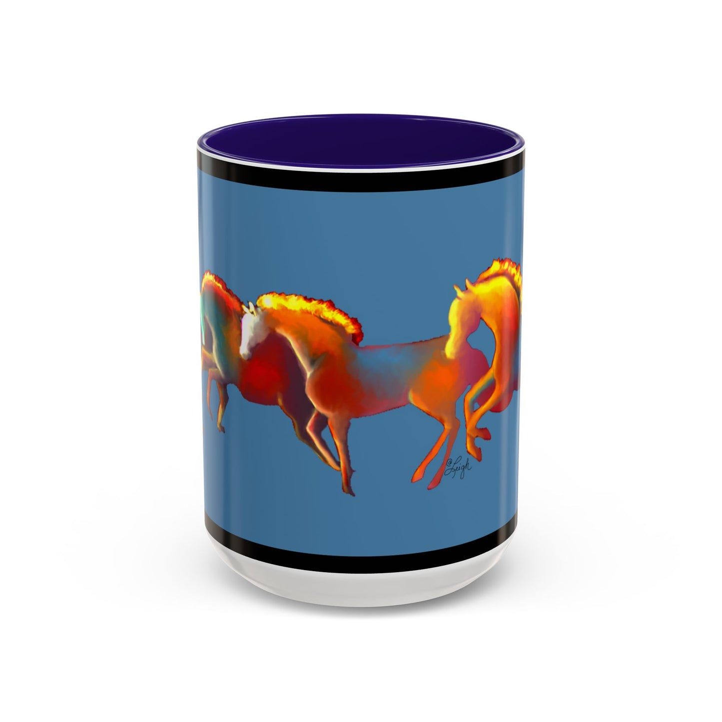 Dawn Treaders of the Southwest Art Mug - Vibrant 11oz & 15oz Coffee Cup for Horse Lovers