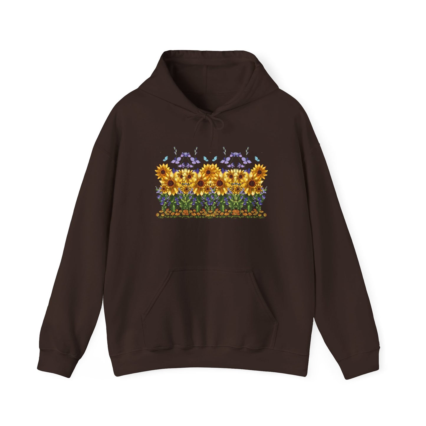 Floral Sunflower Hoodie - Spring Style, Cozy Sweatshirt, Unisex Gift, Nature Lover's Apparel, Perfect for Festivals, Warmth and Comfort