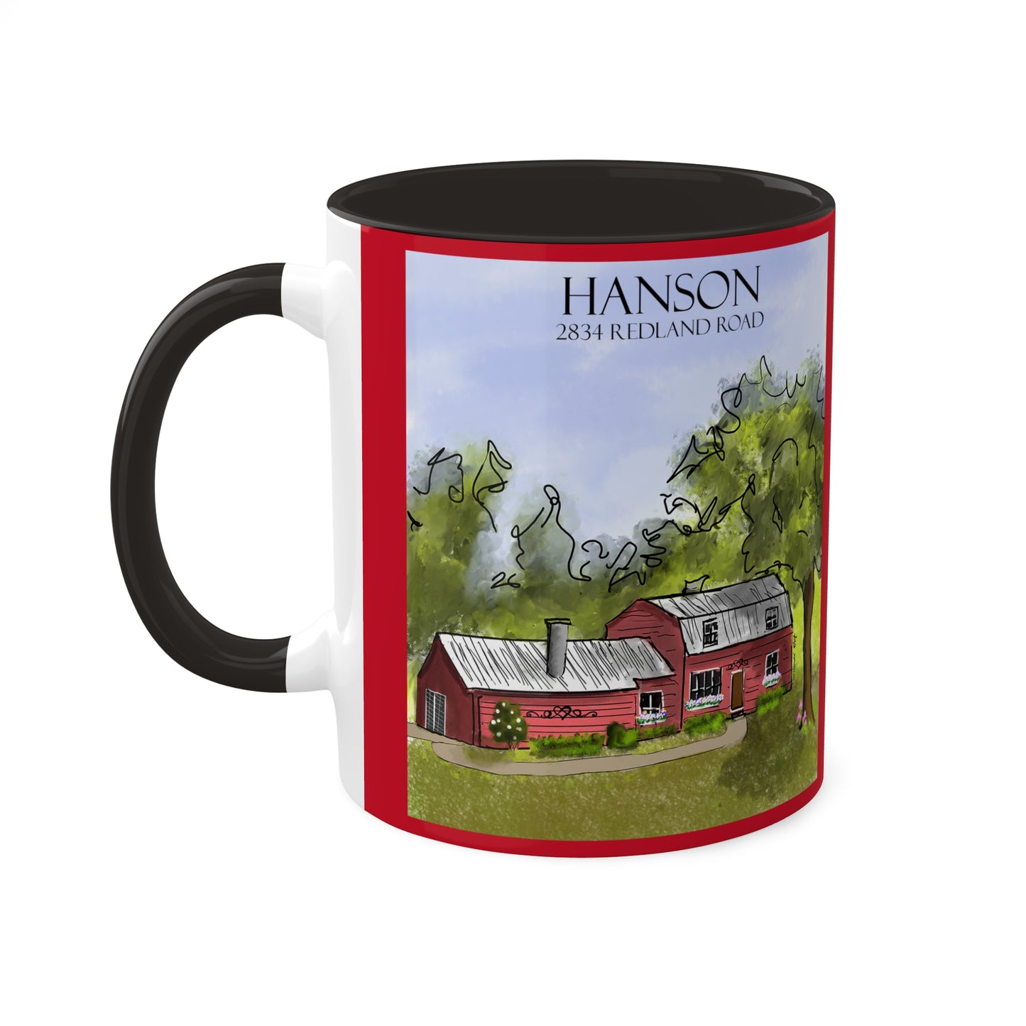 Hanson House Colorful Mugs, 11oz