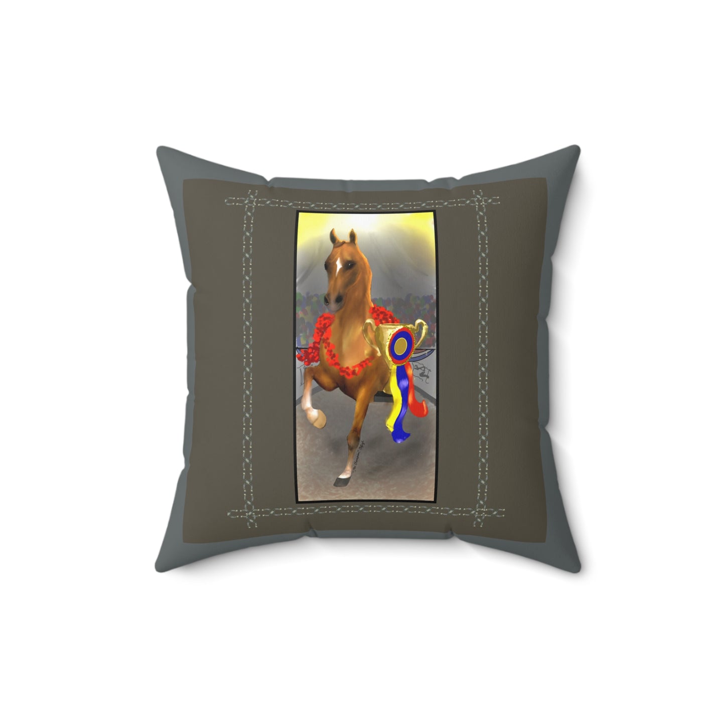 The Champion Spun Polyester Square Pillow