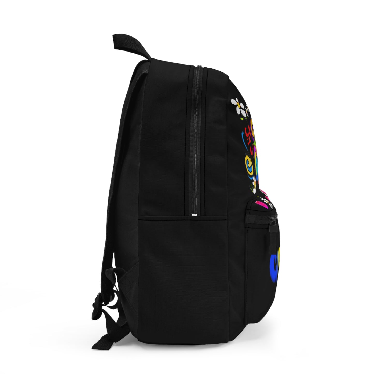 Love and Peace Backpack - Stylish Bag for School, Travel, or Festivals, Love & Peace Design, Gift for Hippie or Retro Enthusiasts