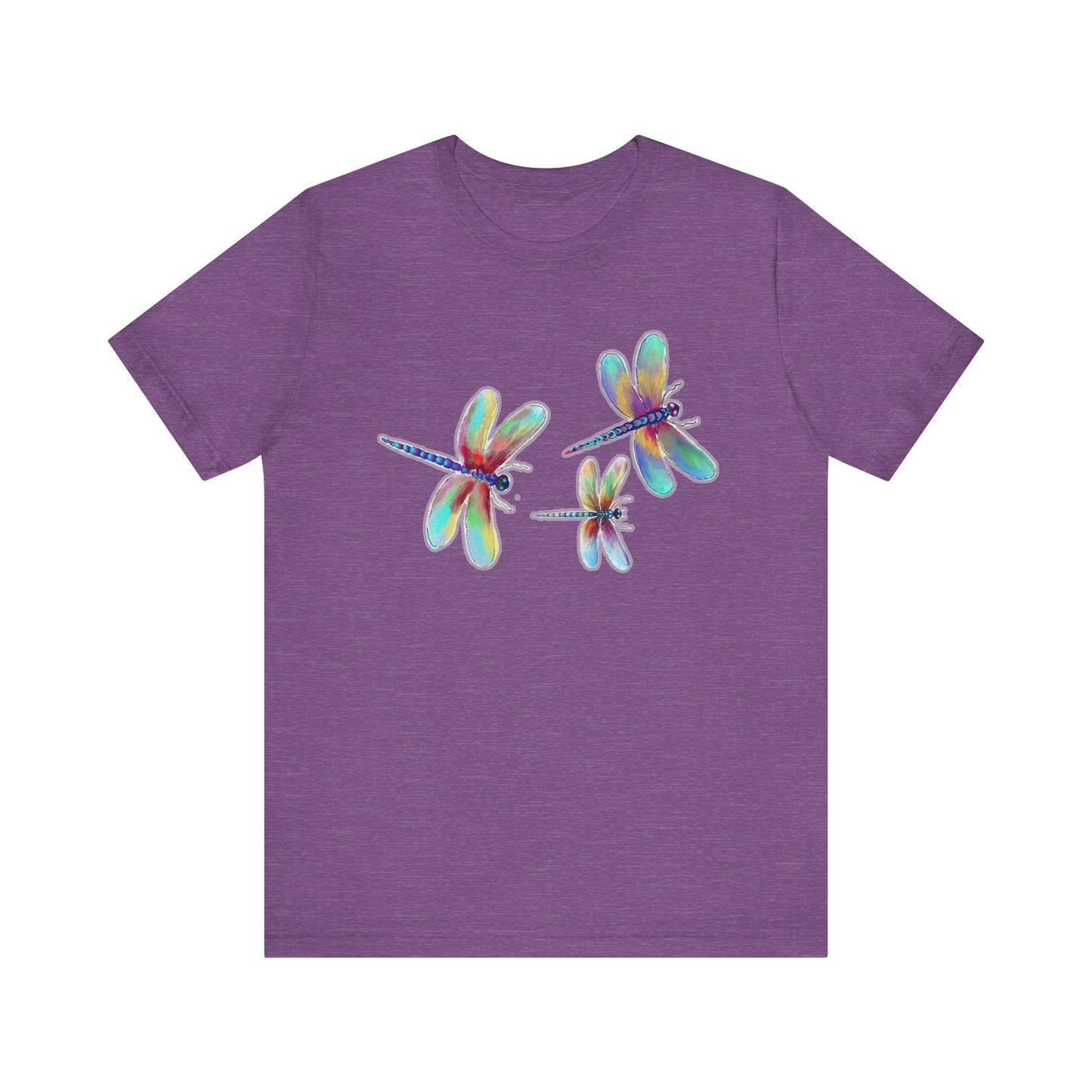 Colorful Dragonflies Unisex Tee - Vibrant Artwork for Nature Lovers