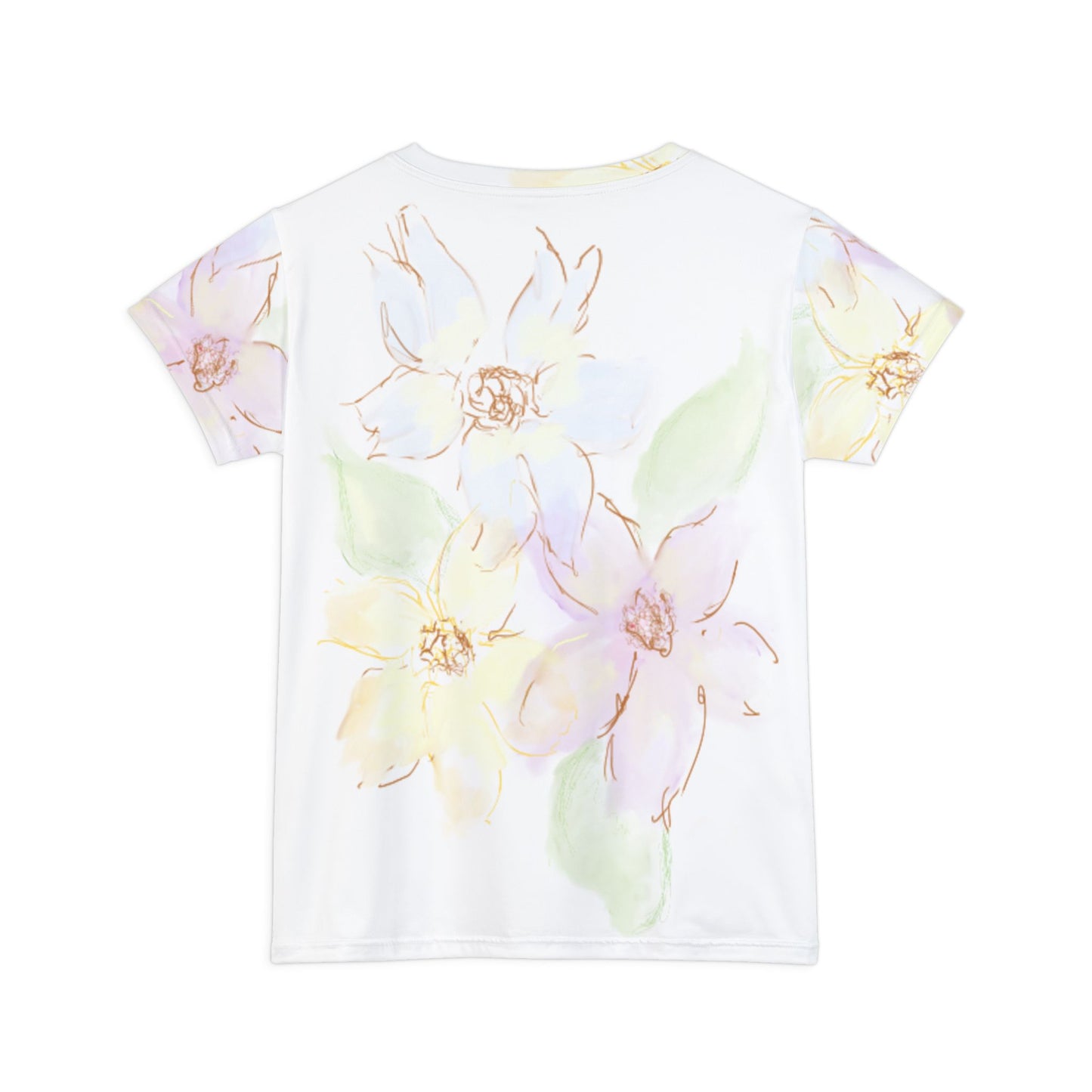 Dainty Flowers Women's Short Sleeve Shirt (AOP)