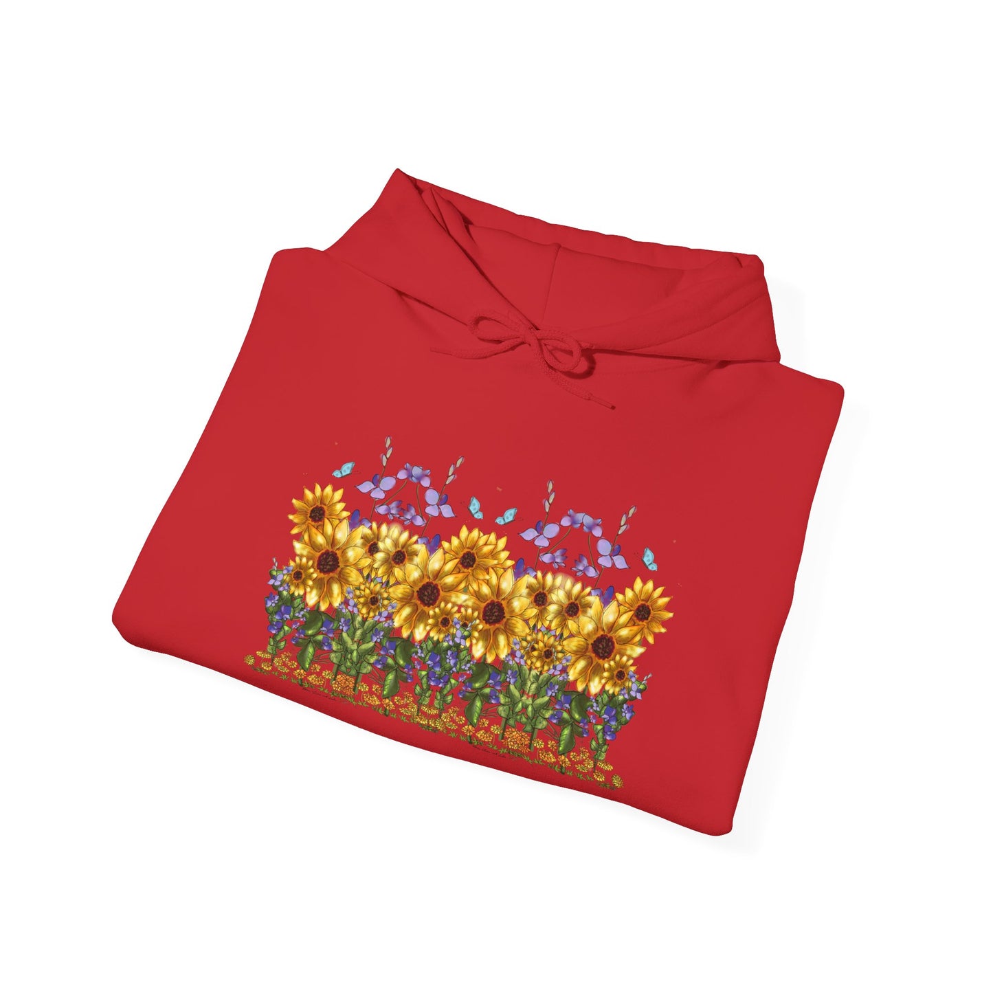 Floral Sunflower Hoodie - Spring Style, Cozy Sweatshirt, Unisex Gift, Nature Lover's Apparel, Perfect for Festivals, Warmth and Comfort