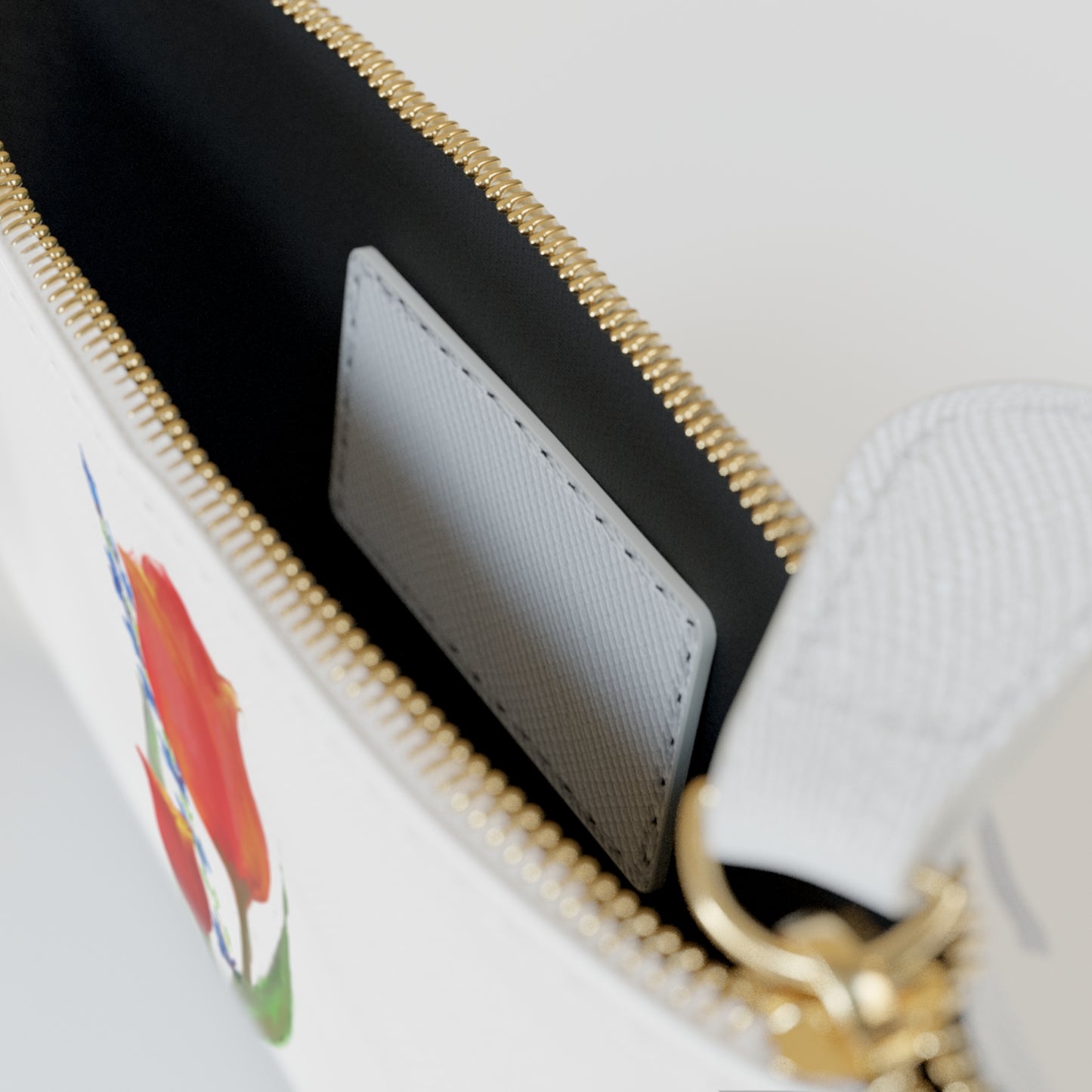 Tulips and Dragons Mini Clutch Bag - Tulip Design for Spring Events