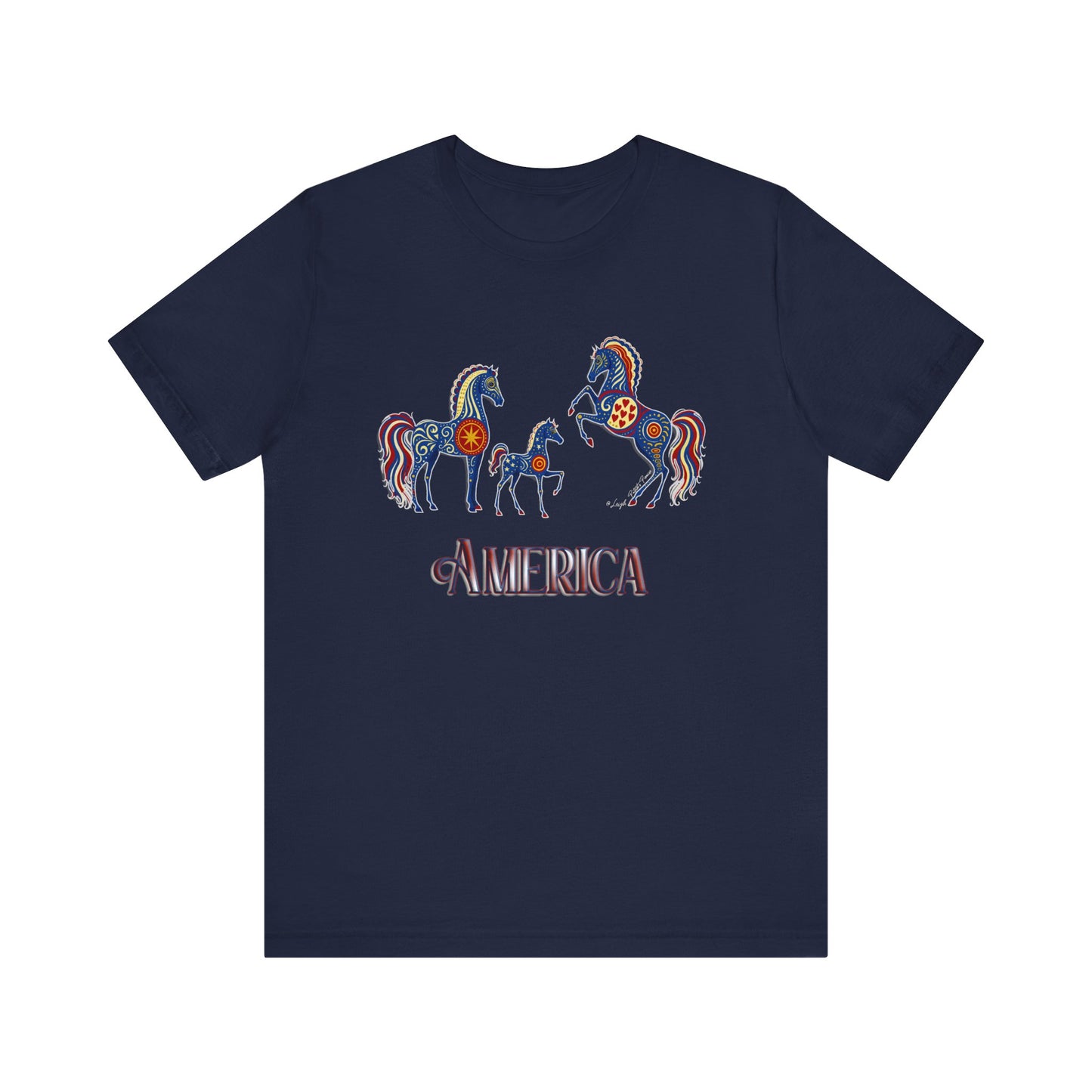 USA Patriot's Horse Tee, Unisex Equestrian Gift, Nature Lover Apparel, Vintage Style T-Shirt