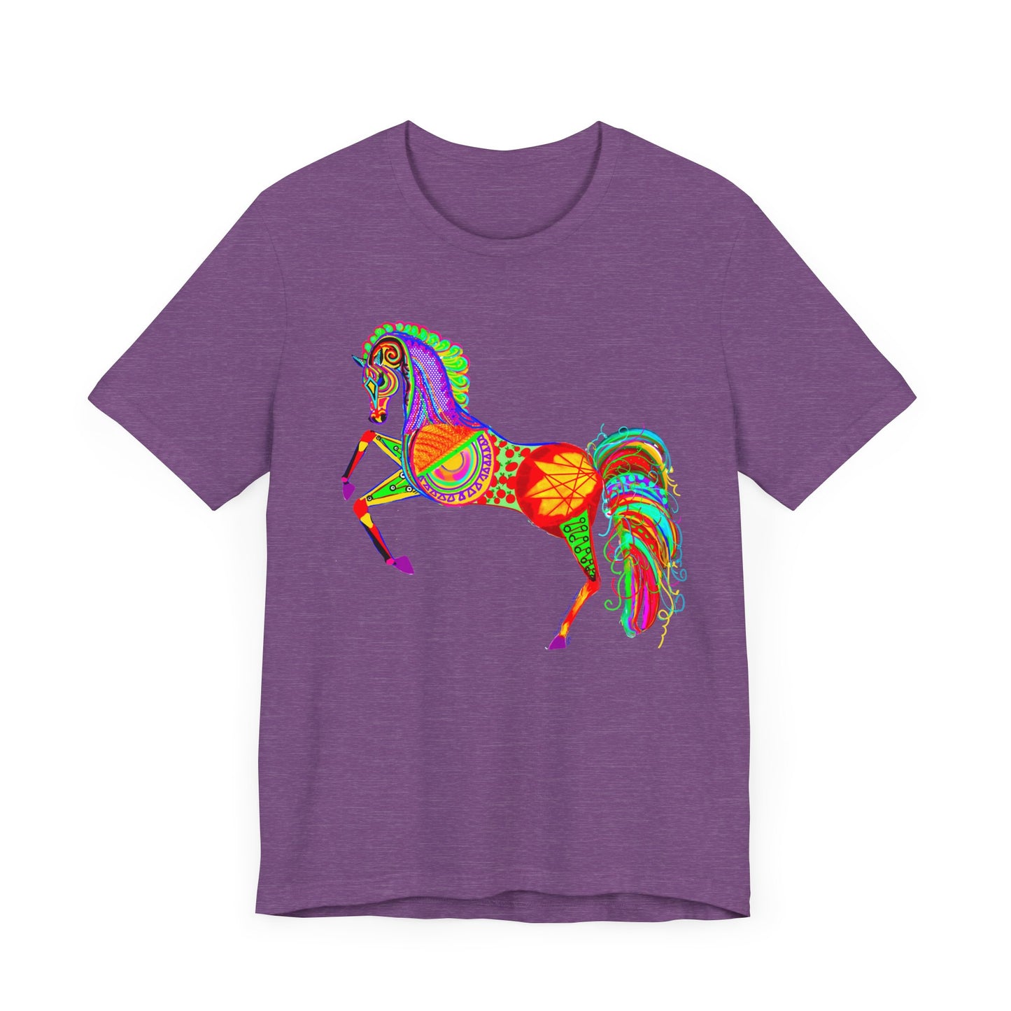 Colorful Horses of the Promise Unisex Tee - Vibrant Equine Artwork for Horse Lovers