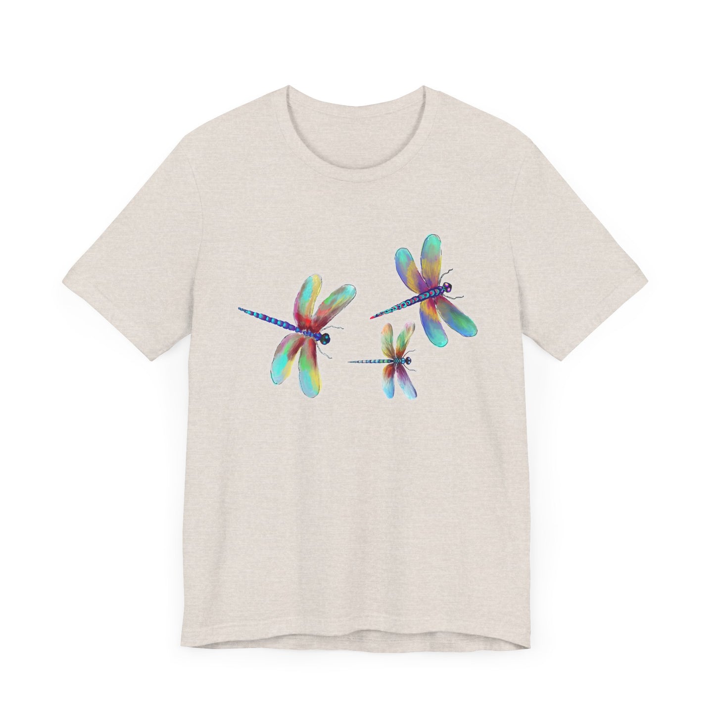 Colorful Dragonflies Unisex Tee - Vibrant Artwork for Nature Lovers