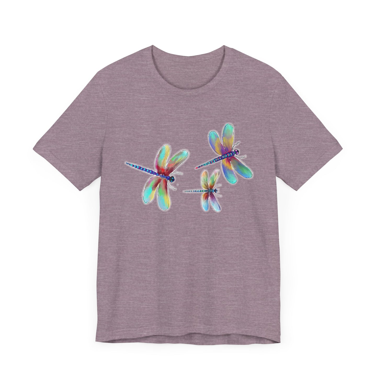 Colorful Dragonflies Unisex Tee - Vibrant Artwork for Nature Lovers