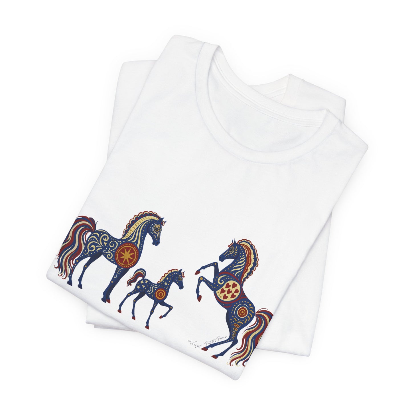 USA Patriot's Horse Tee, Unisex Equestrian Gift, Nature Lover Apparel, Vintage Style T-Shirt