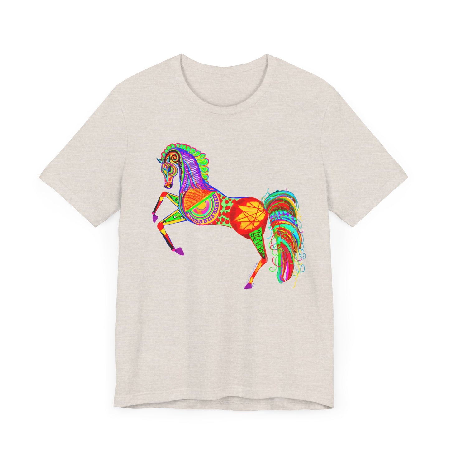 Colorful Horses of the Promise Unisex Tee - Vibrant Equine Artwork for Horse Lovers