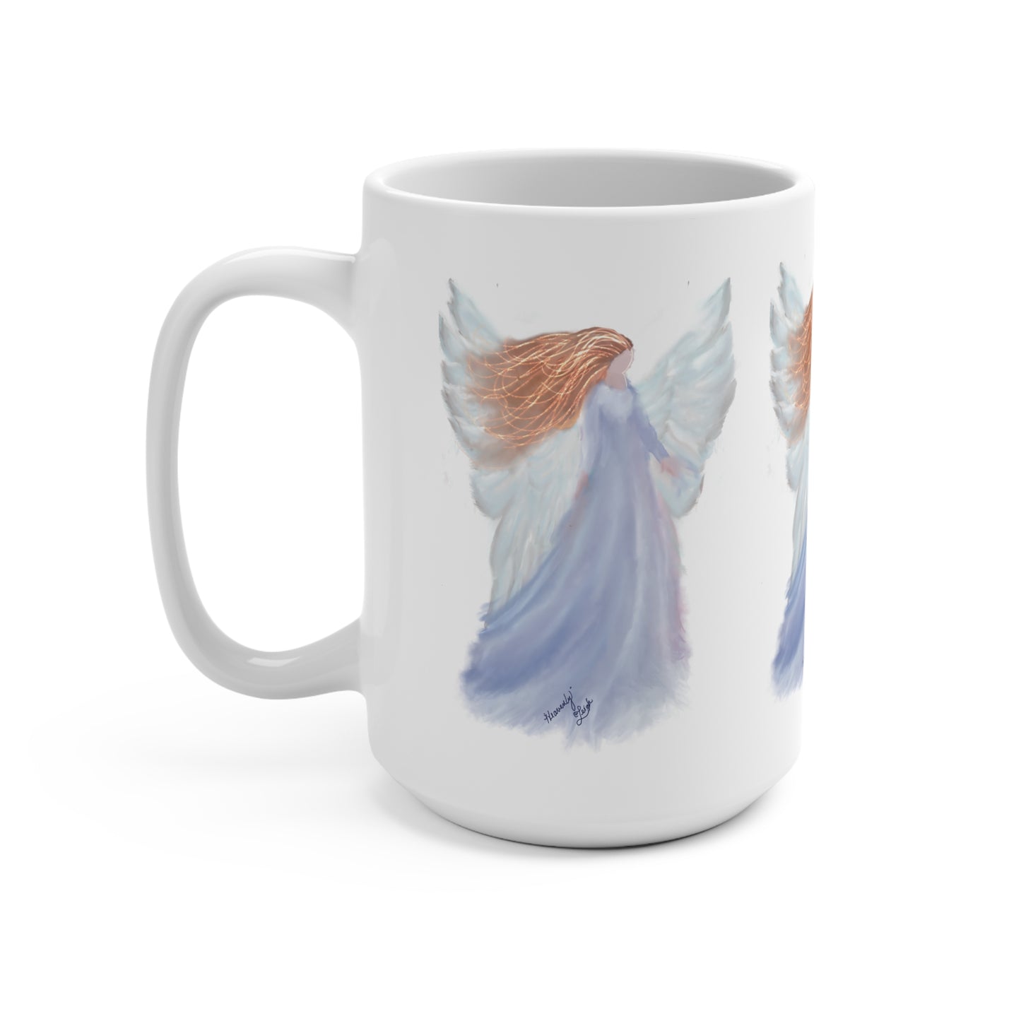 Heavenly 15oz Coffee Mug - Serene and Inspirational Design for Gift-Giving