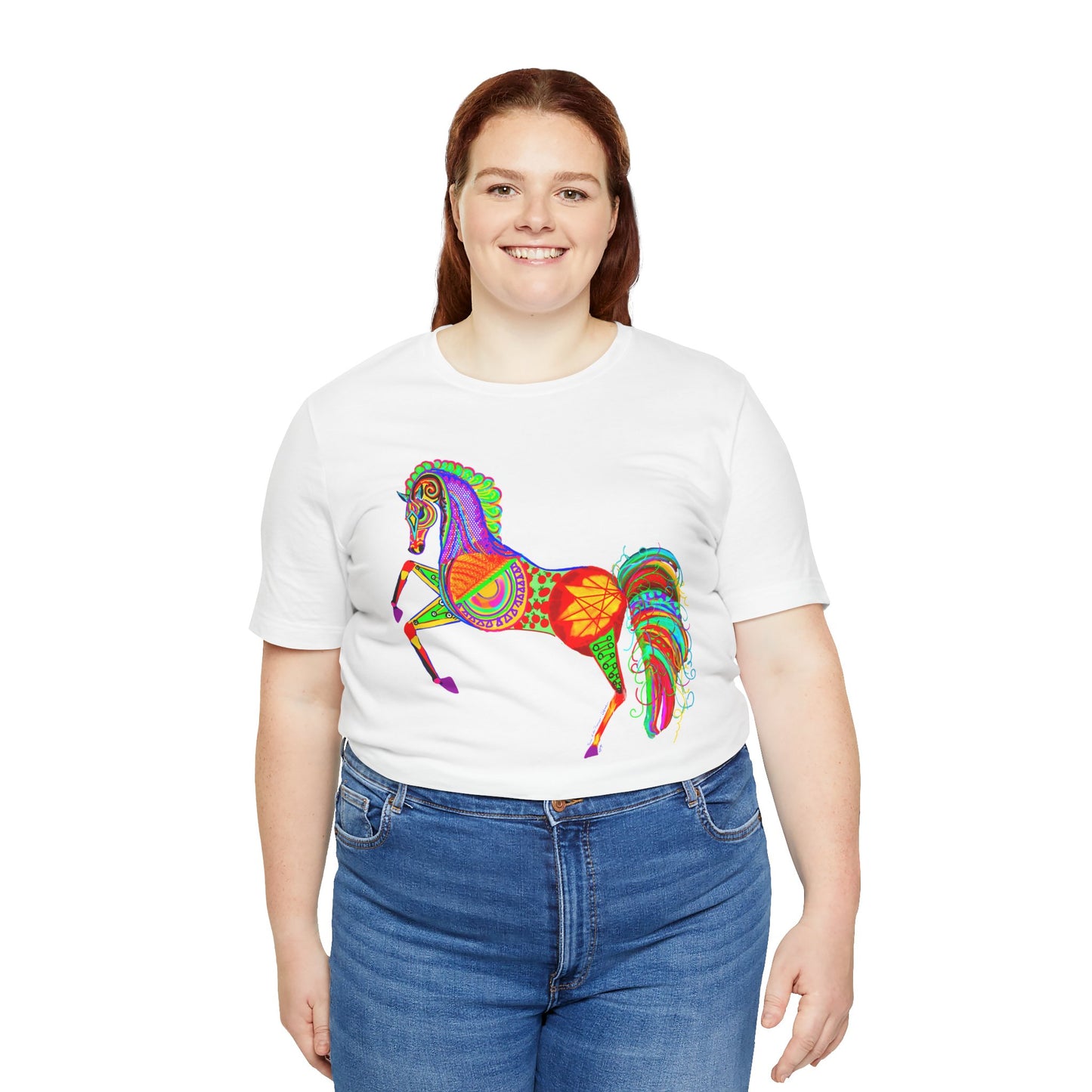 Colorful Horses of the Promise Unisex Tee - Vibrant Equine Artwork for Horse Lovers