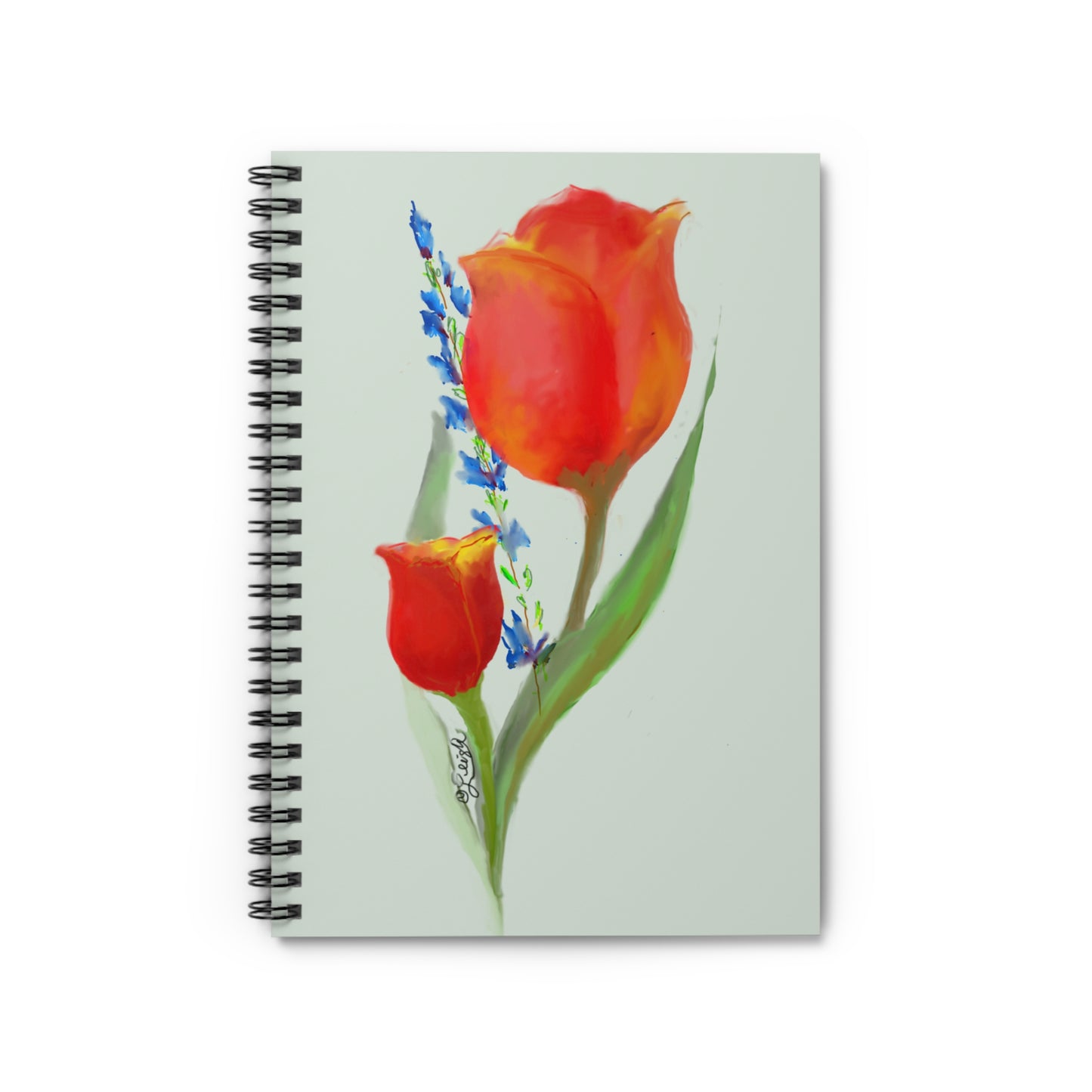 Tulip Time - Notebook - Perfect for Journaling, Gifts, Art Lovers, School, and Home Organization, Ruled Line Notebook