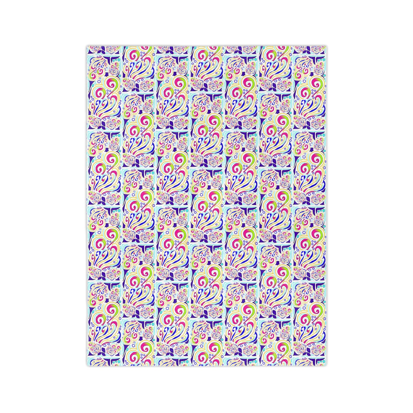 ColorCode Floral Microfiber Blanket, Cozy Blanket, Bohemian Decor, Soft Throw, Gift for Her, Home Snuggle Blanket