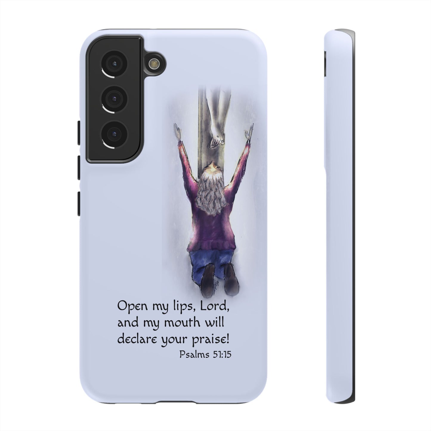Only You, Jesus - Phone Case with Inspirational Design - Open My Lips, Lord, Christian Gift for Young Adults, Thoughtful Christian Decor, Scripture Phone Case