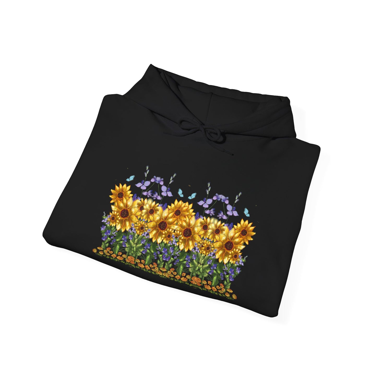 Floral Sunflower Hoodie - Spring Style, Cozy Sweatshirt, Unisex Gift, Nature Lover's Apparel, Perfect for Festivals, Warmth and Comfort