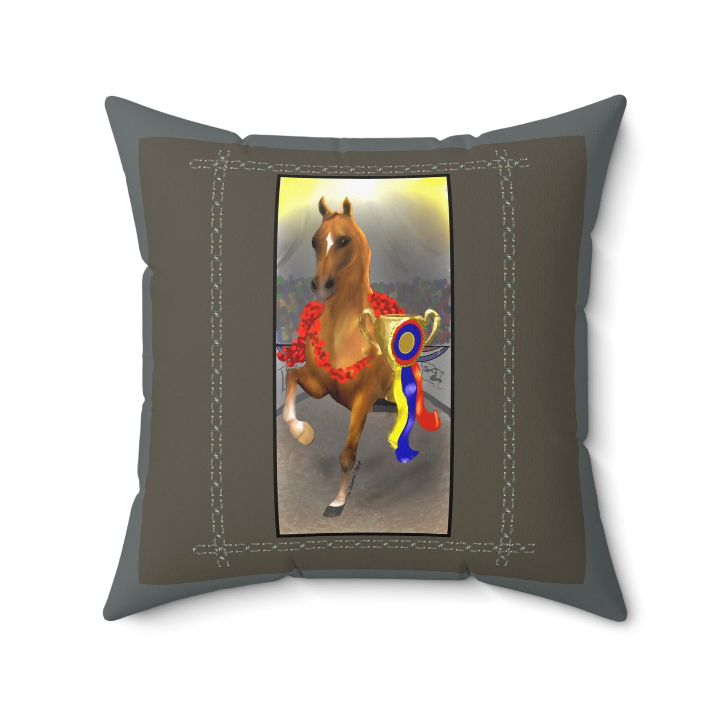 The Champion Spun Polyester Square Pillow