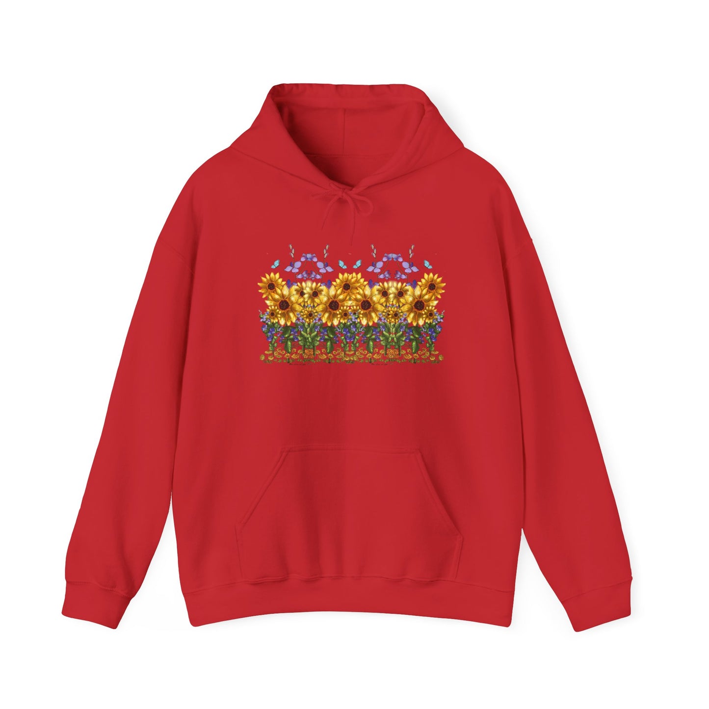 Floral Sunflower Hoodie - Spring Style, Cozy Sweatshirt, Unisex Gift, Nature Lover's Apparel, Perfect for Festivals, Warmth and Comfort