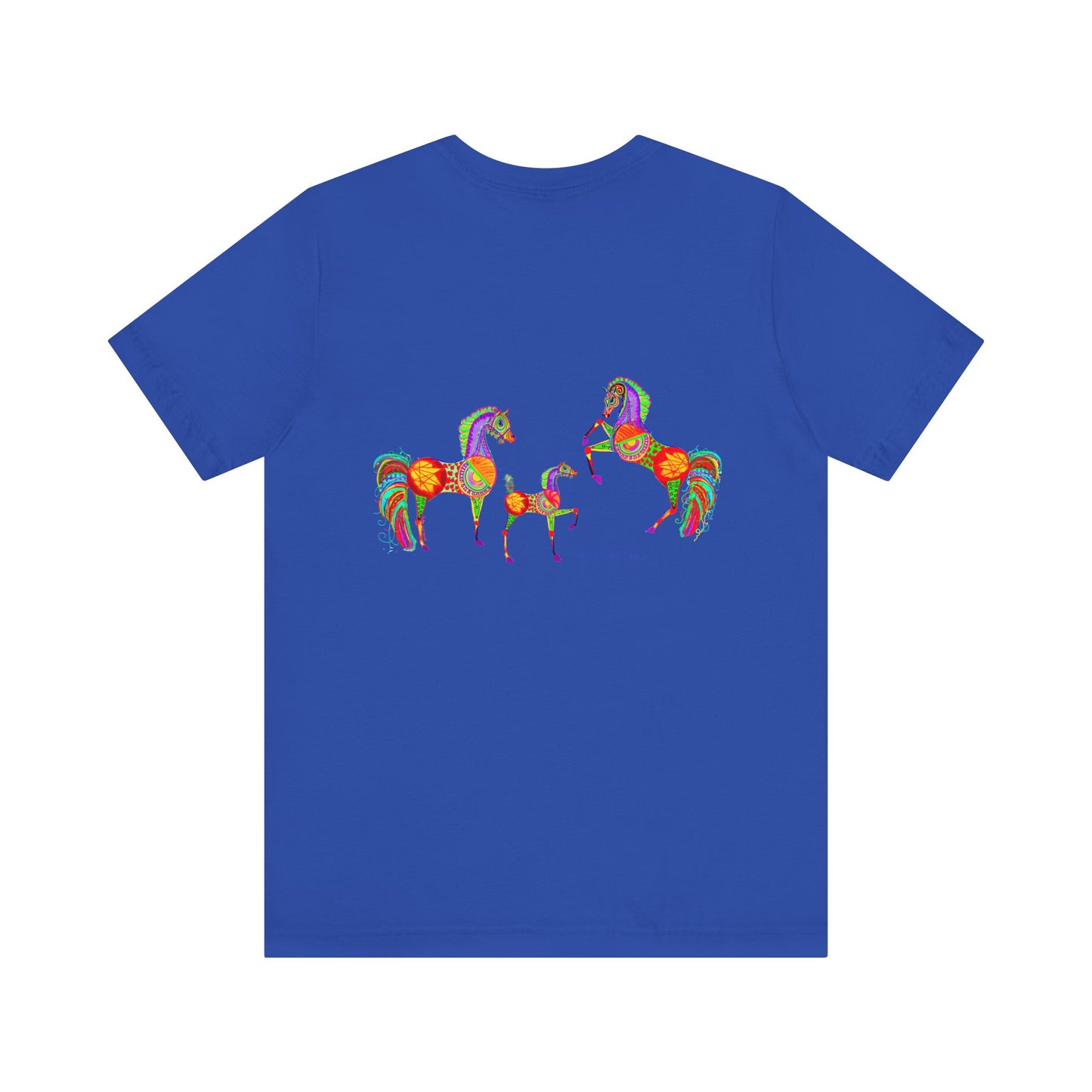 Colorful Horses of the Promise Unisex Tee - Vibrant Equine Artwork for Horse Lovers