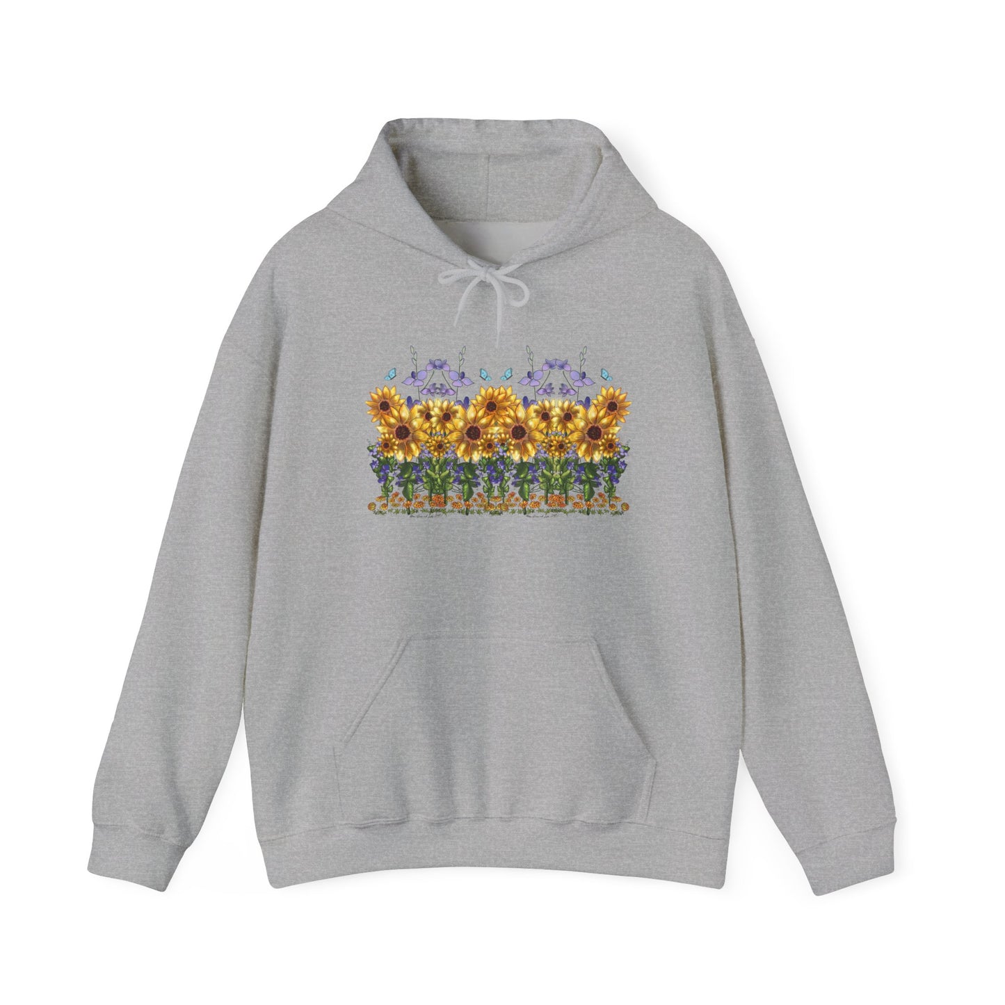 Floral Sunflower Hoodie - Spring Style, Cozy Sweatshirt, Unisex Gift, Nature Lover's Apparel, Perfect for Festivals, Warmth and Comfort