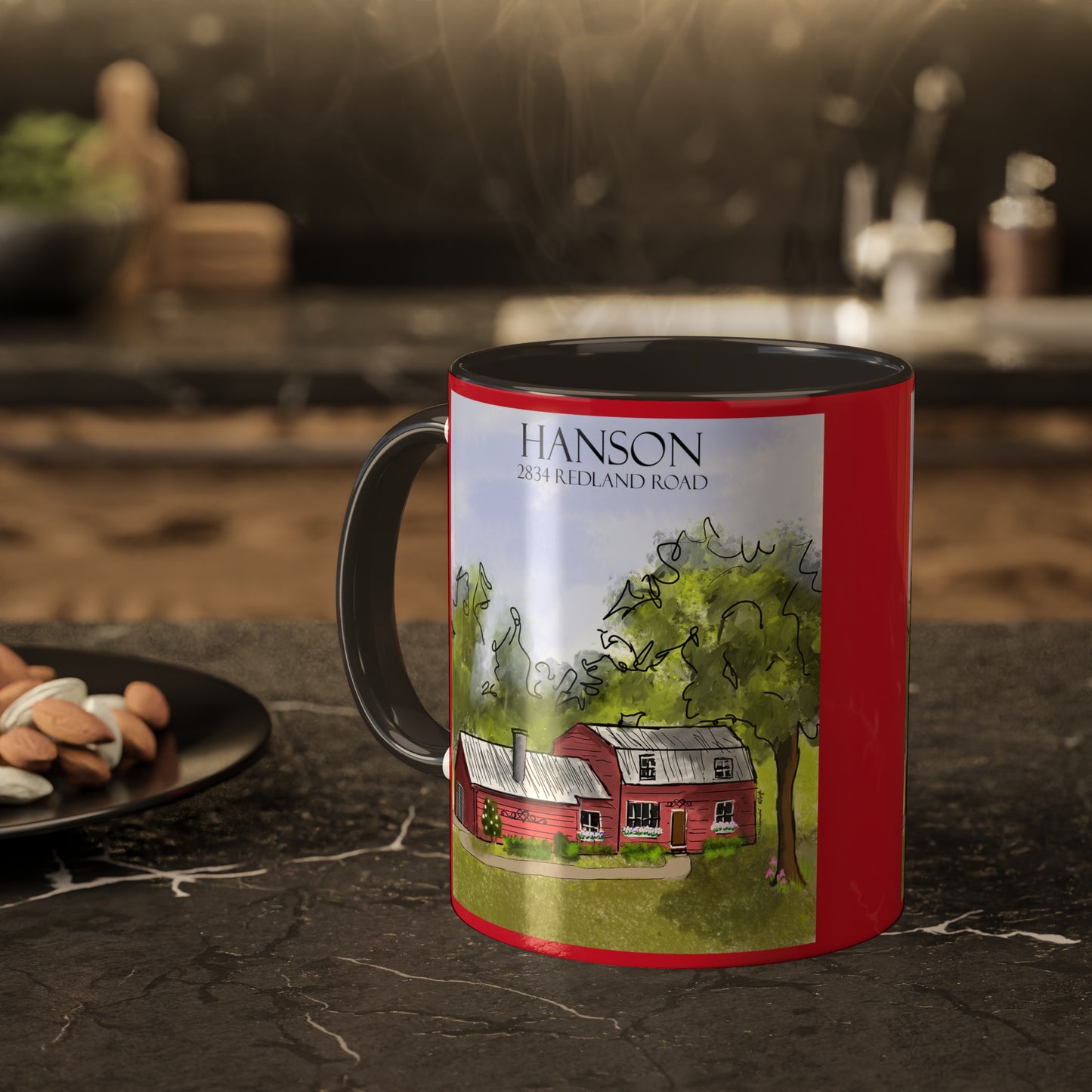 Hanson House Colorful Mugs, 11oz