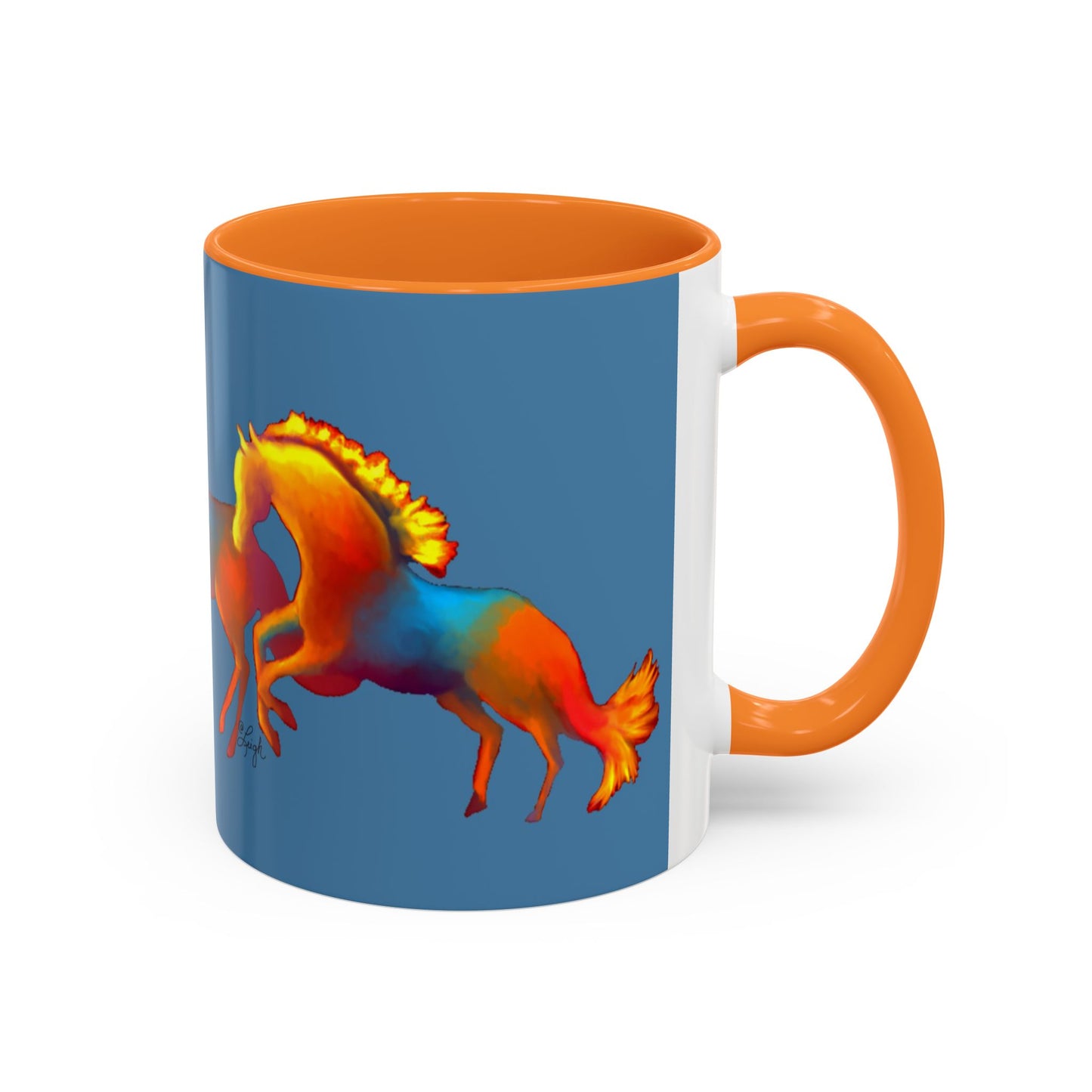 Dawn Treaders of the Southwest Art Mug - Vibrant 11oz & 15oz Coffee Cup for Horse Lovers