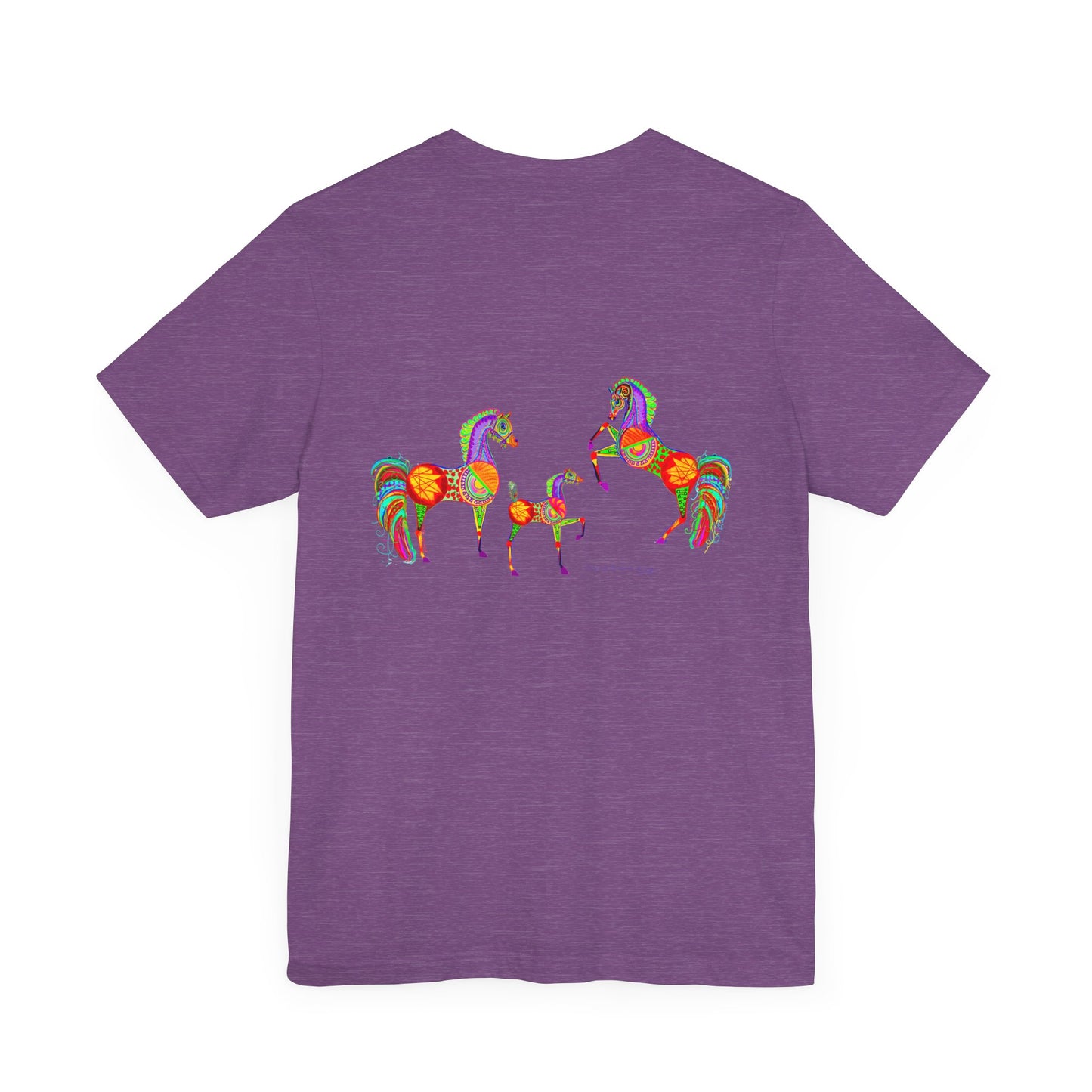 Colorful Horses of the Promise Unisex Tee - Vibrant Equine Artwork for Horse Lovers