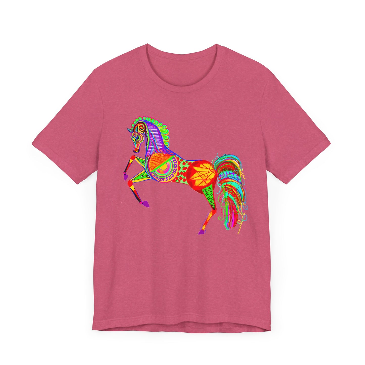 Colorful Horses of the Promise Unisex Tee - Vibrant Equine Artwork for Horse Lovers