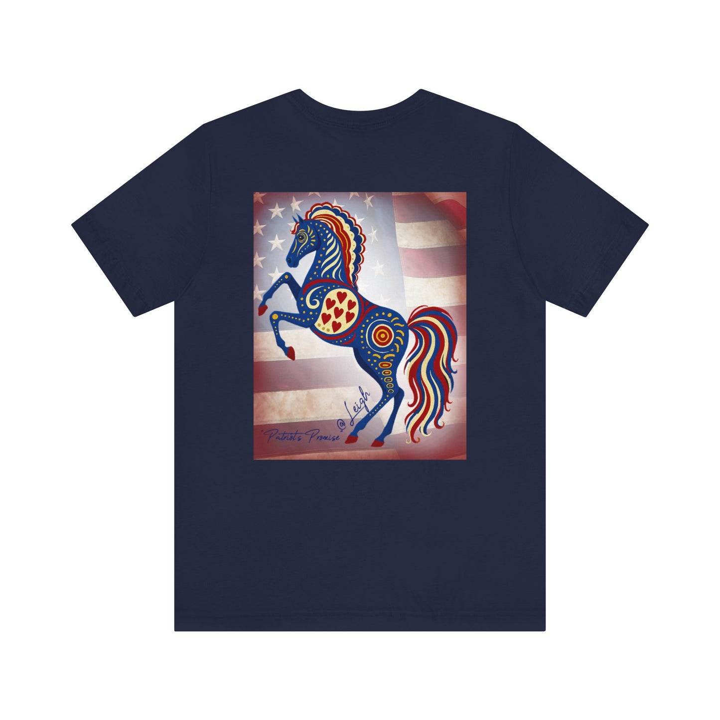 USA Patriot's Horse Tee, Unisex Equestrian Gift, Nature Lover Apparel, Vintage Style T-Shirt