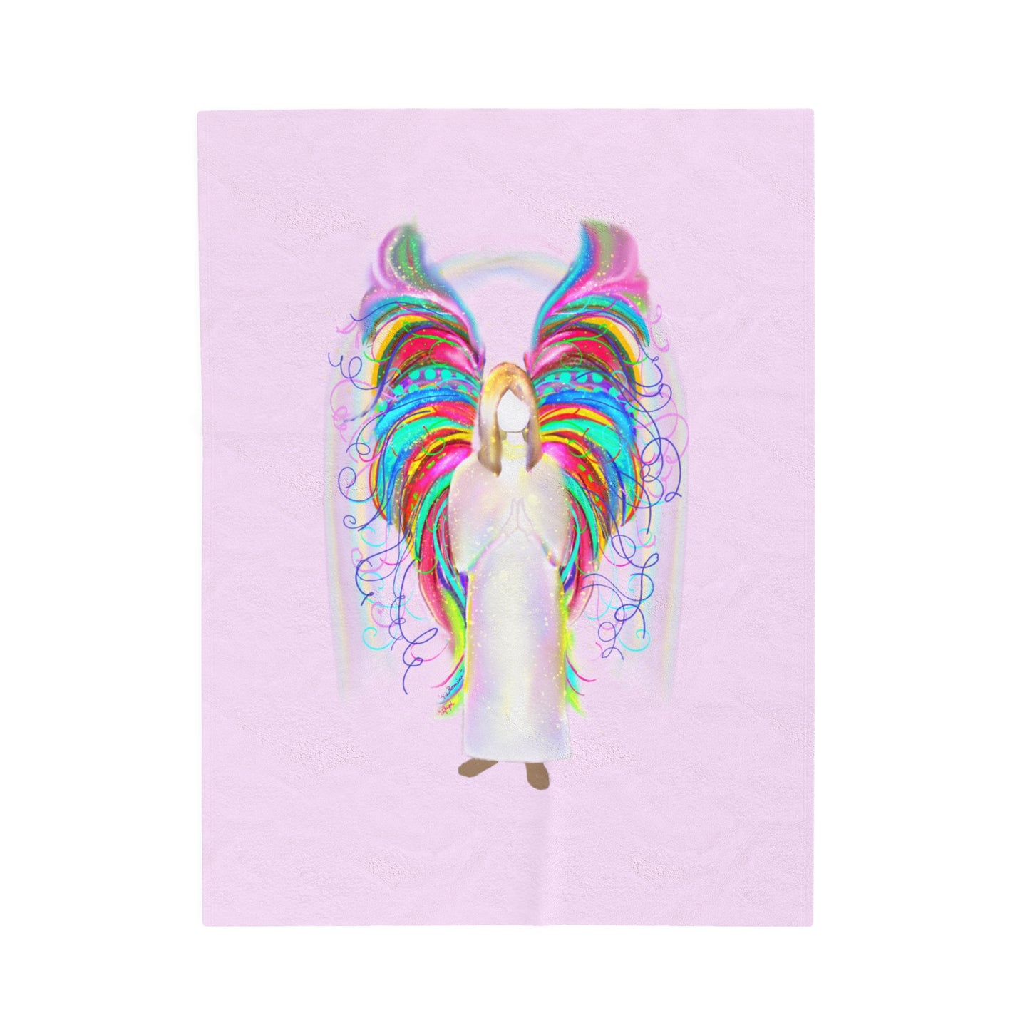 Wing and a Prayer Velveteen Plush Blanket