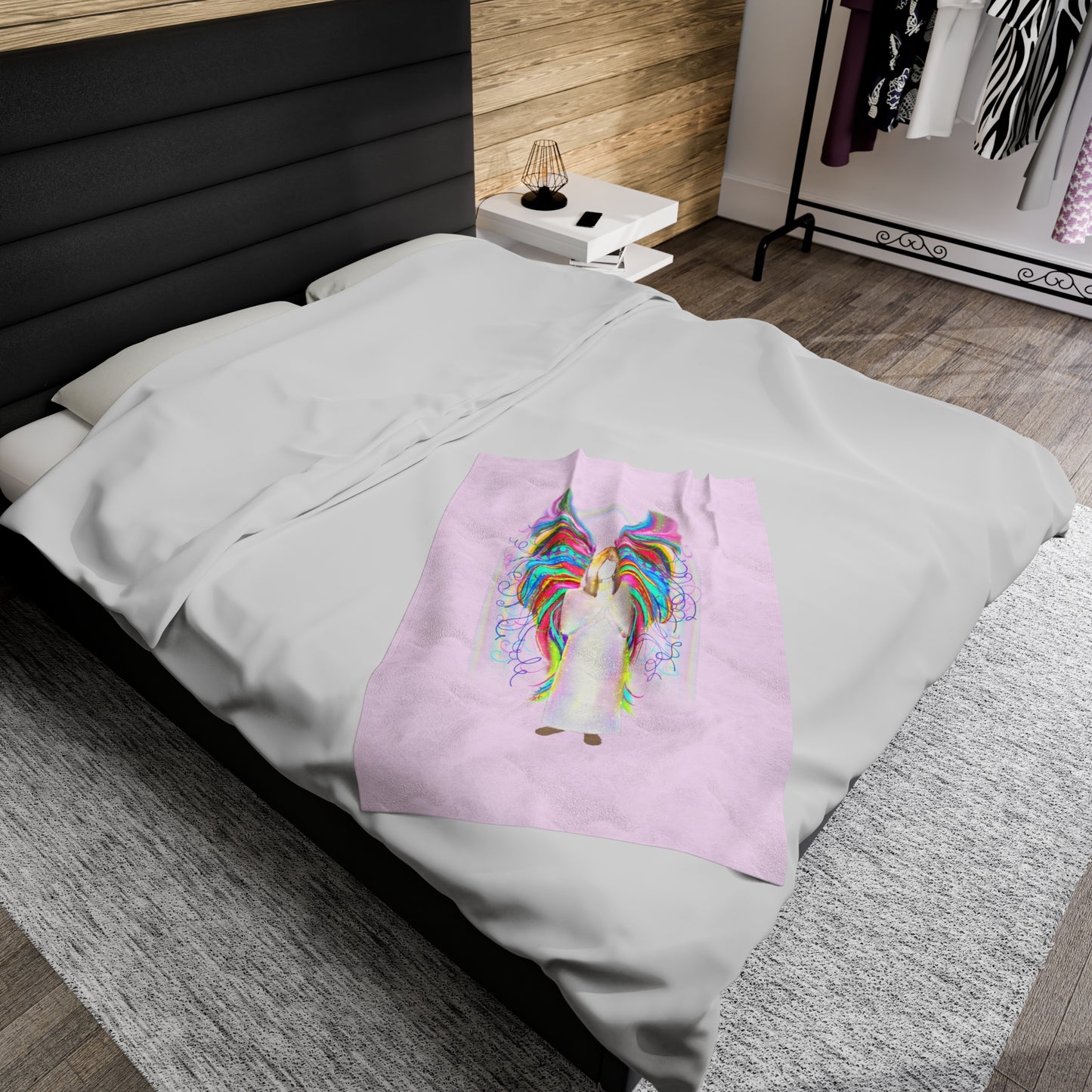 Wing and a Prayer Velveteen Plush Blanket