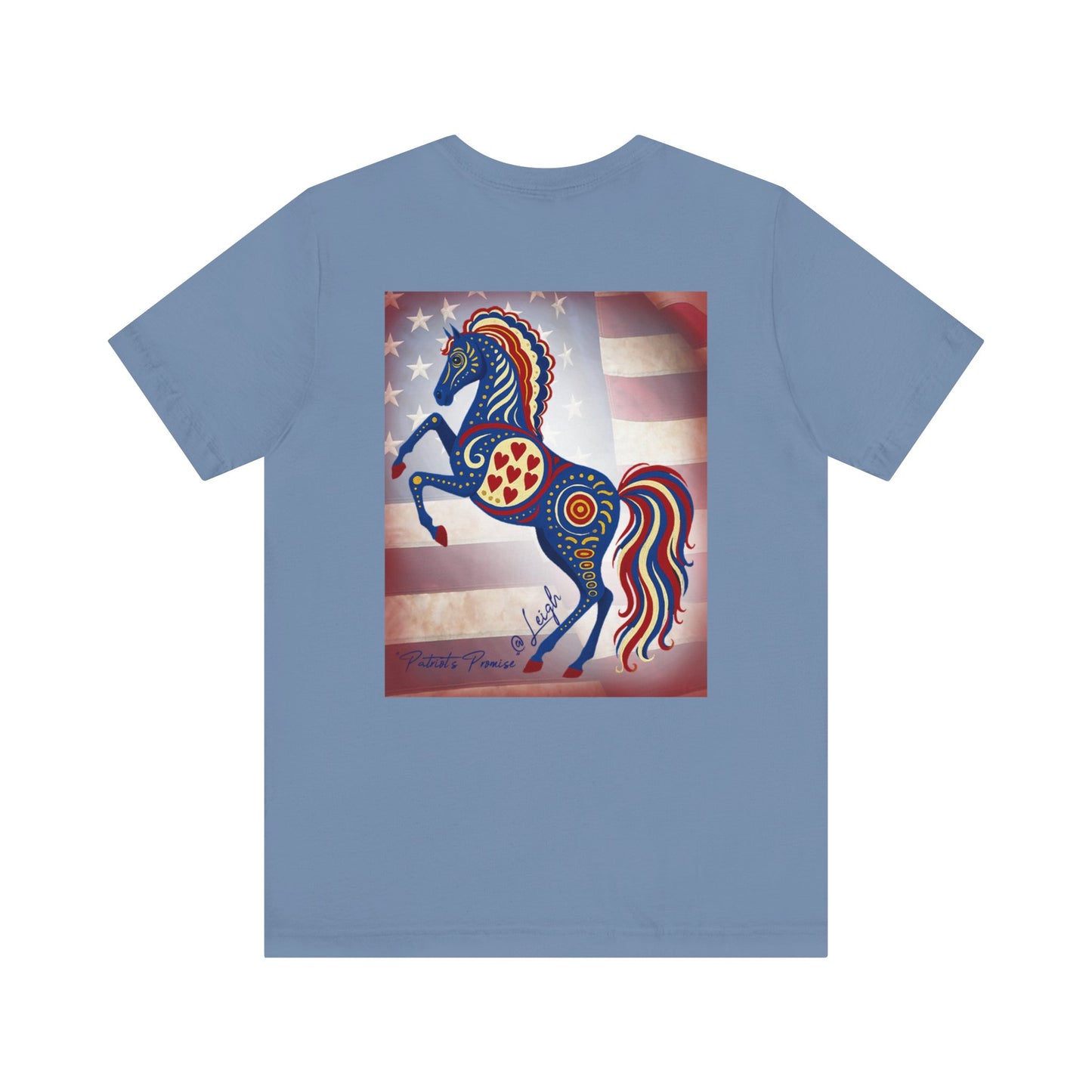 USA Patriot's Horse Tee, Unisex Equestrian Gift, Nature Lover Apparel, Vintage Style T-Shirt